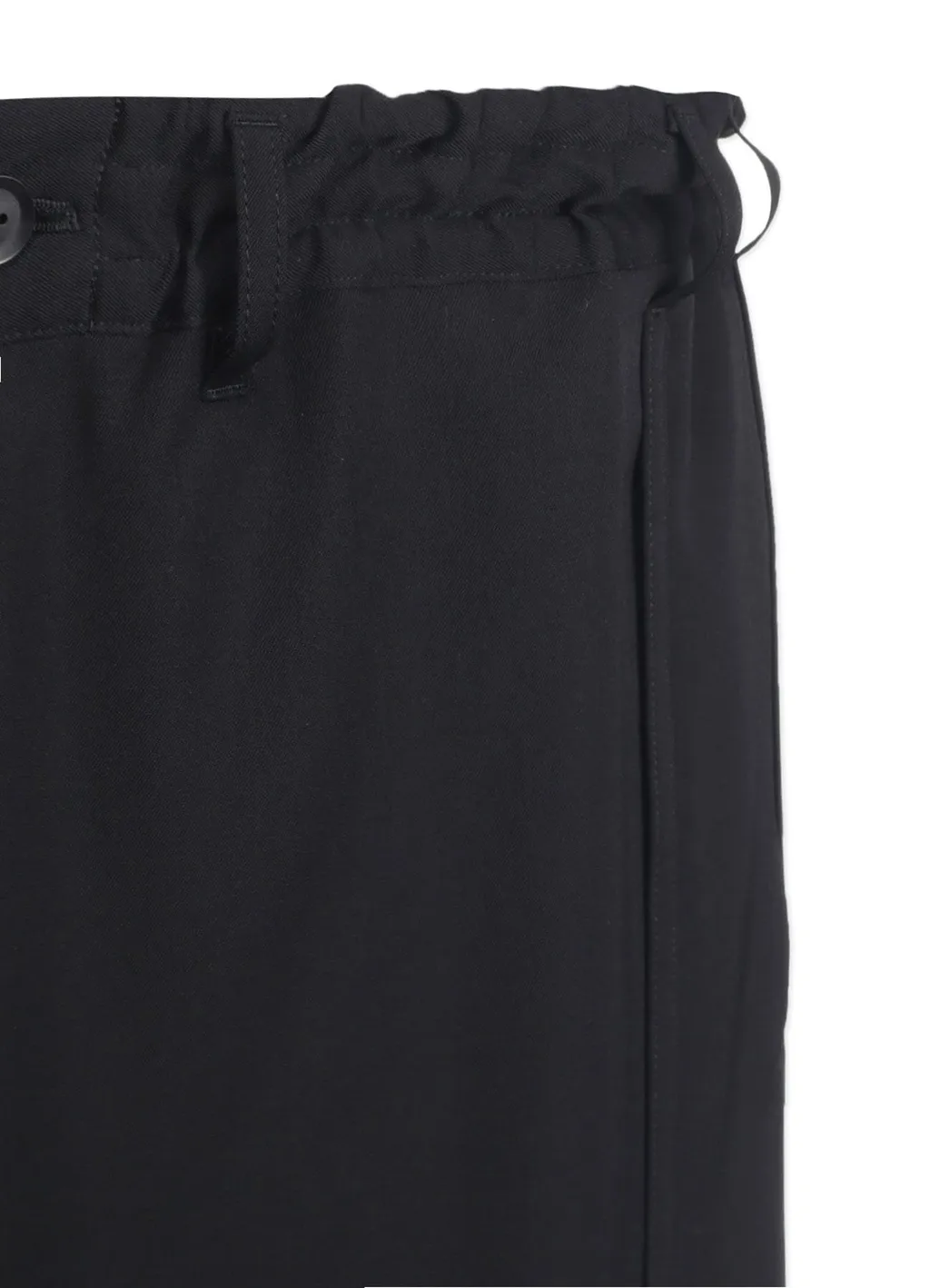 Wool Gabardine Bound Skirt Pants