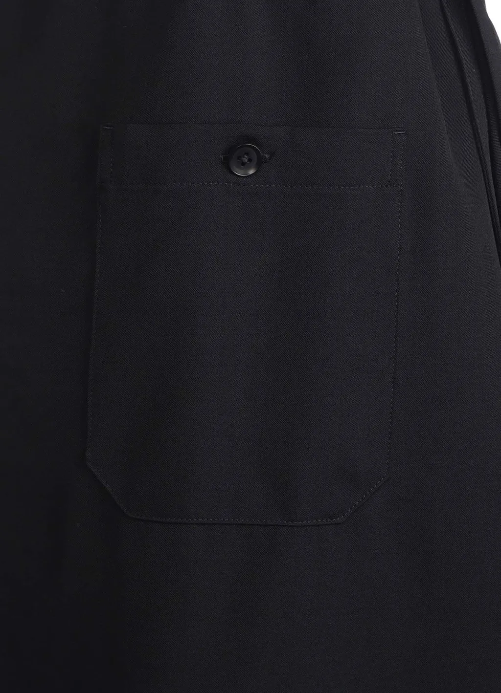 Wool Gabardine Bound Skirt Pants