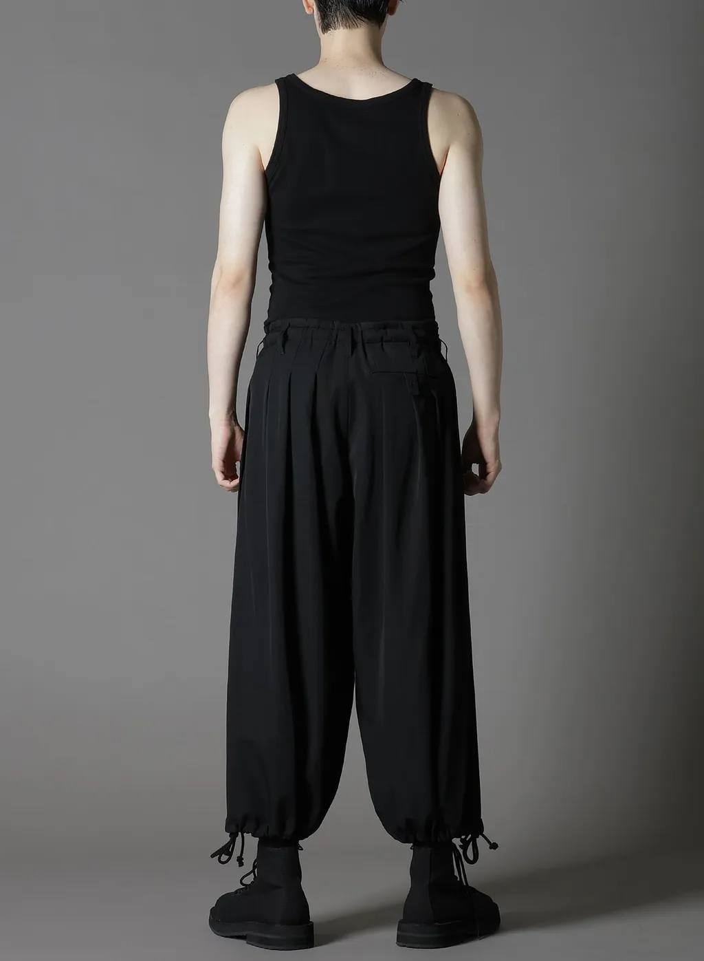 Wool Gabardine Balloon Pants