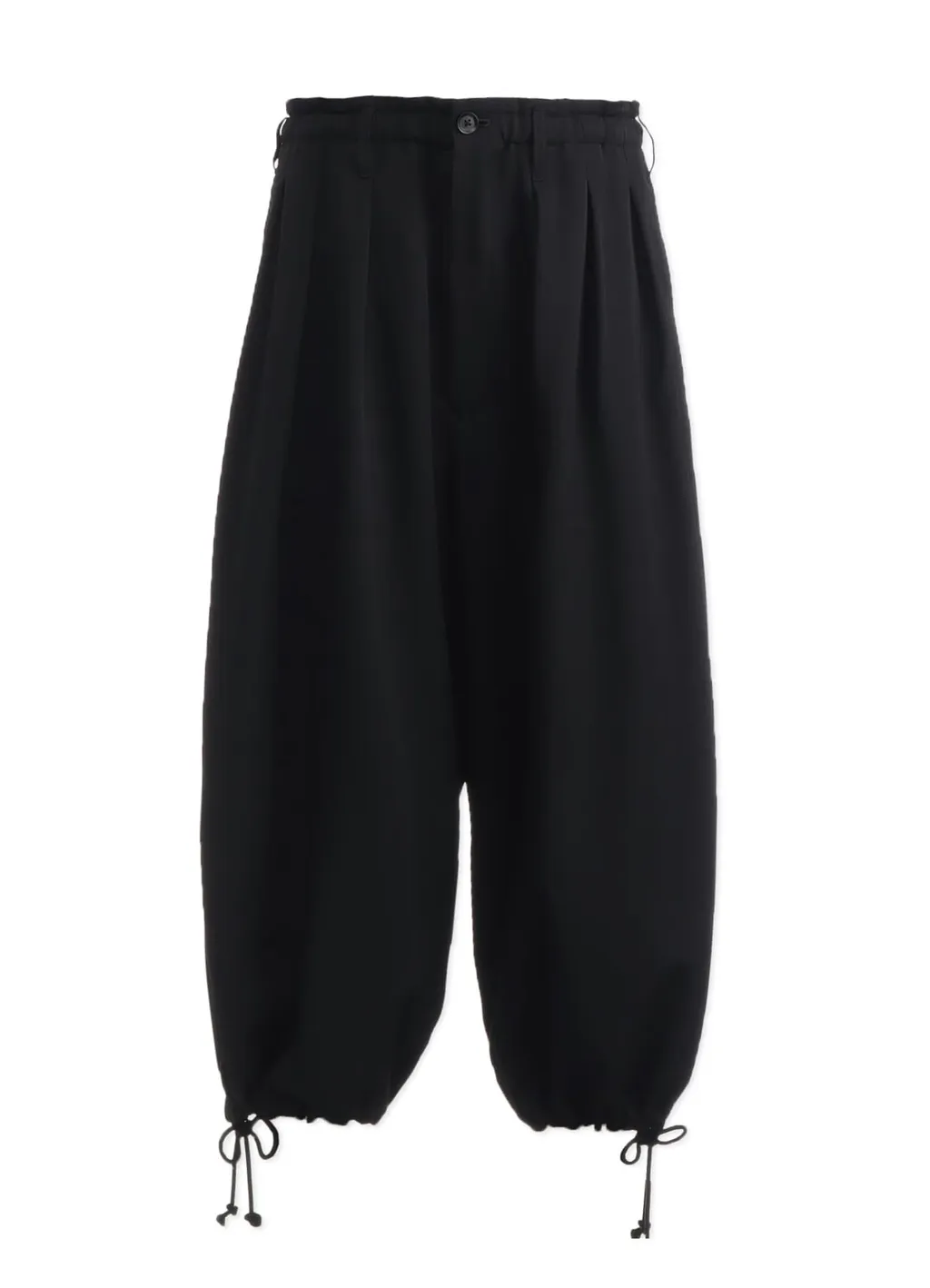 Wool Gabardine Balloon Pants