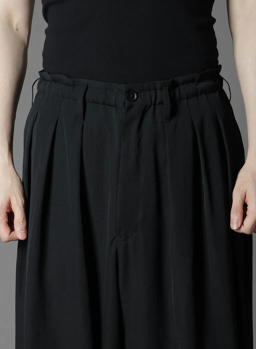 Wool Gabardine Balloon Pants