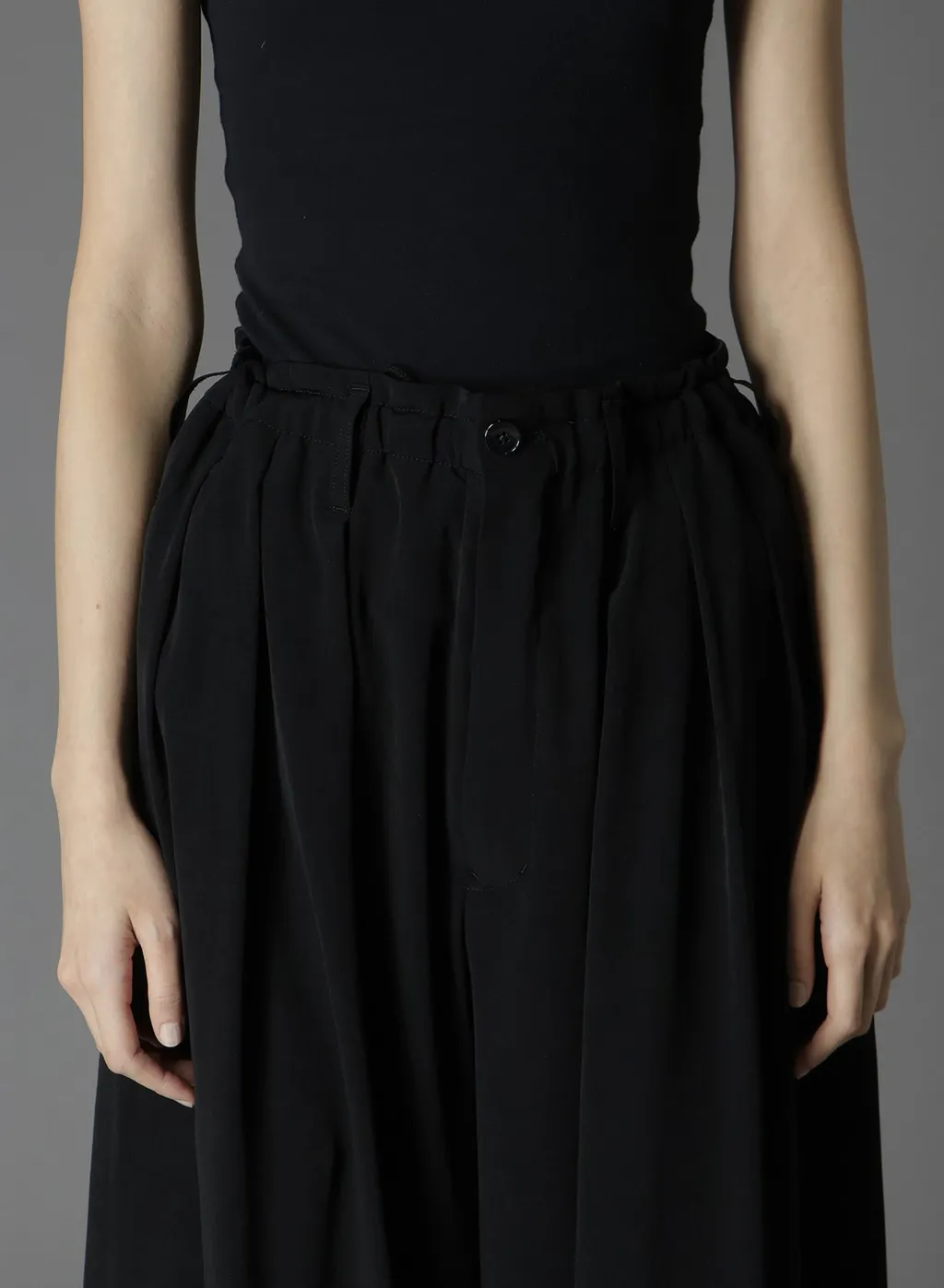 Crepe De Chine Balloon Pants