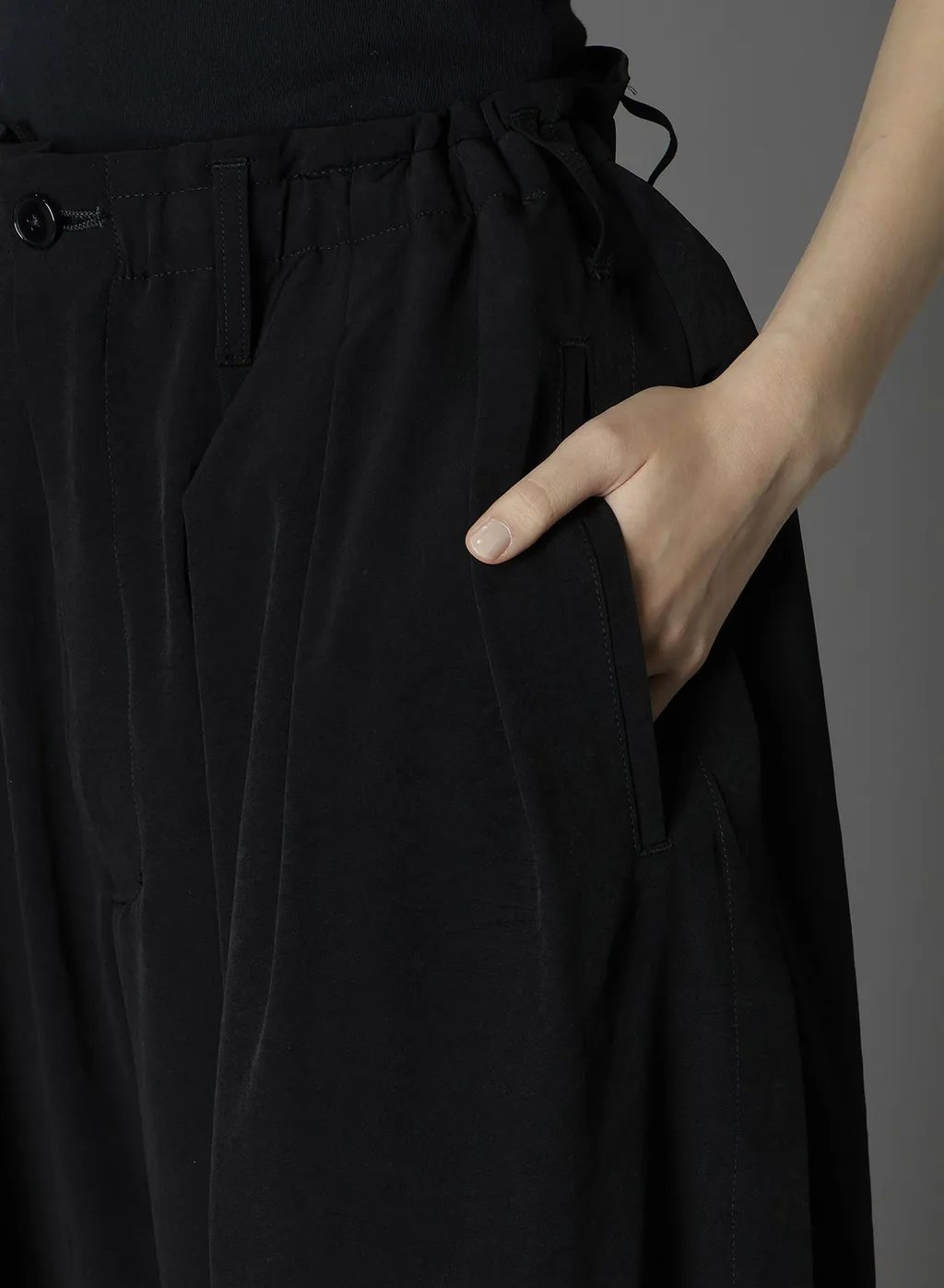 Crepe De Chine Balloon Pants