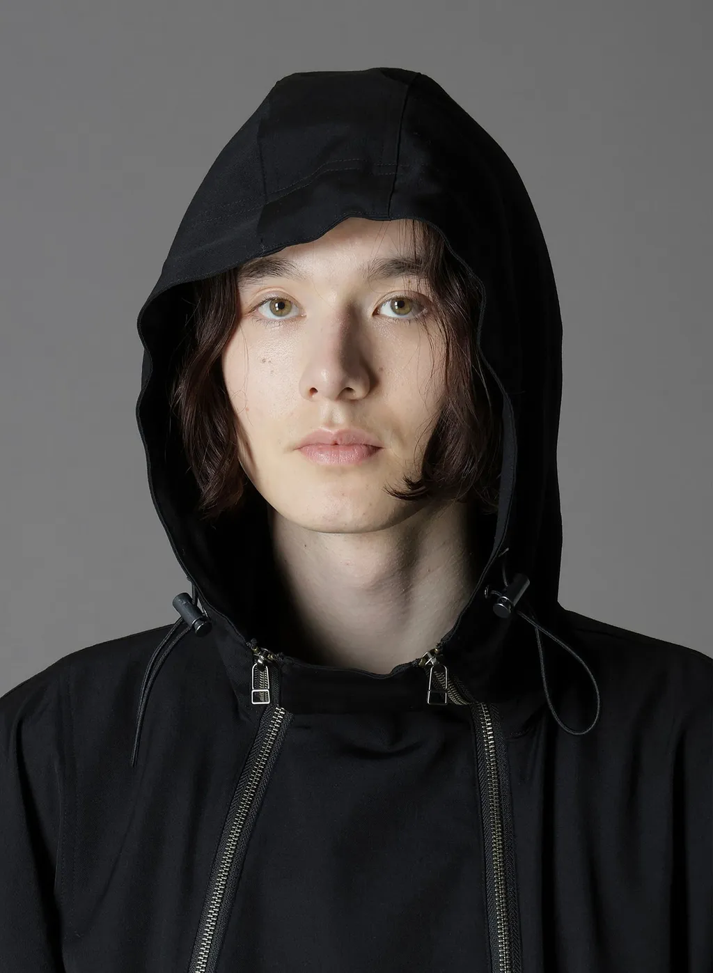 W/Gabardine Inverted V Hoodie Slim