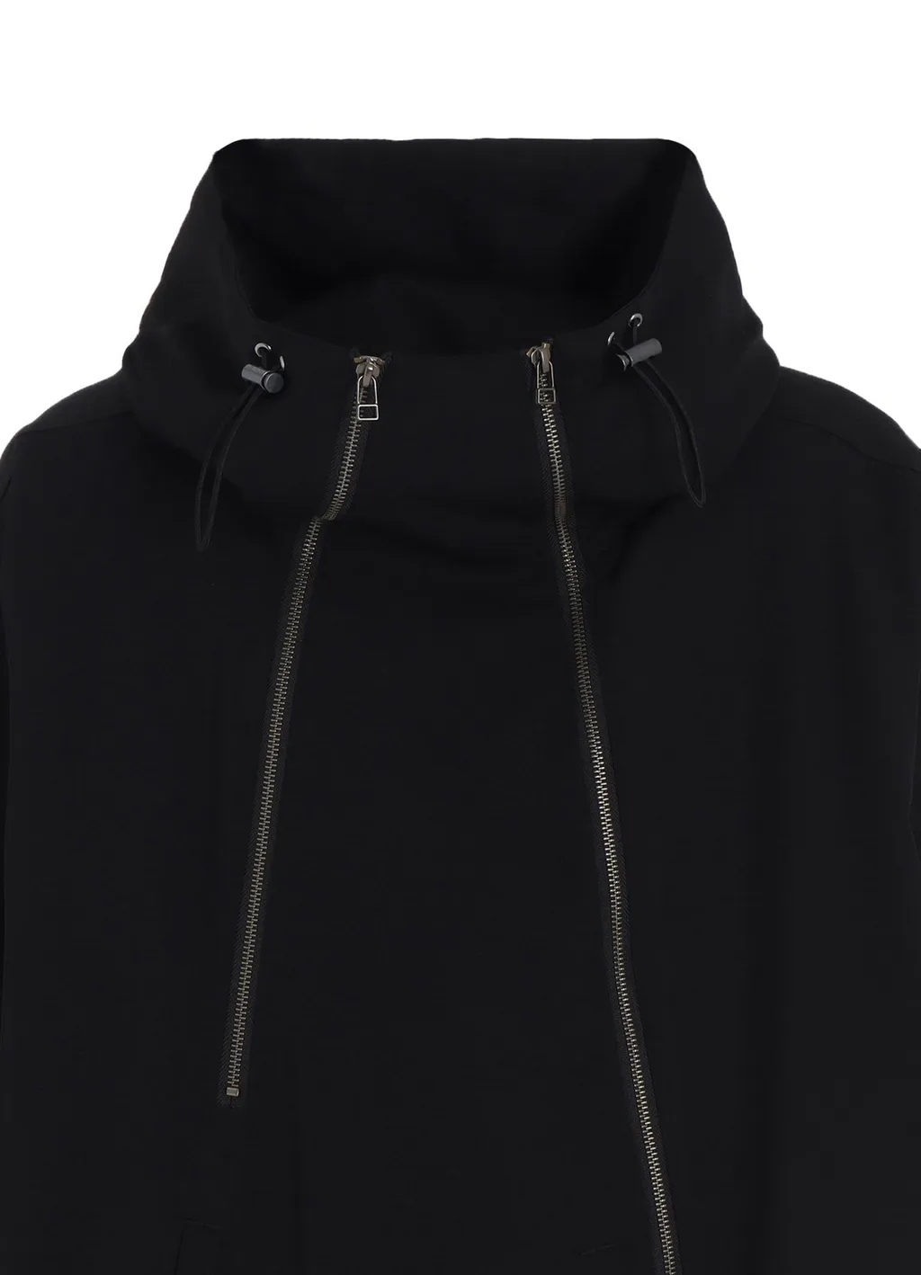 W/Gabardine Inverted V Hoodie Slim