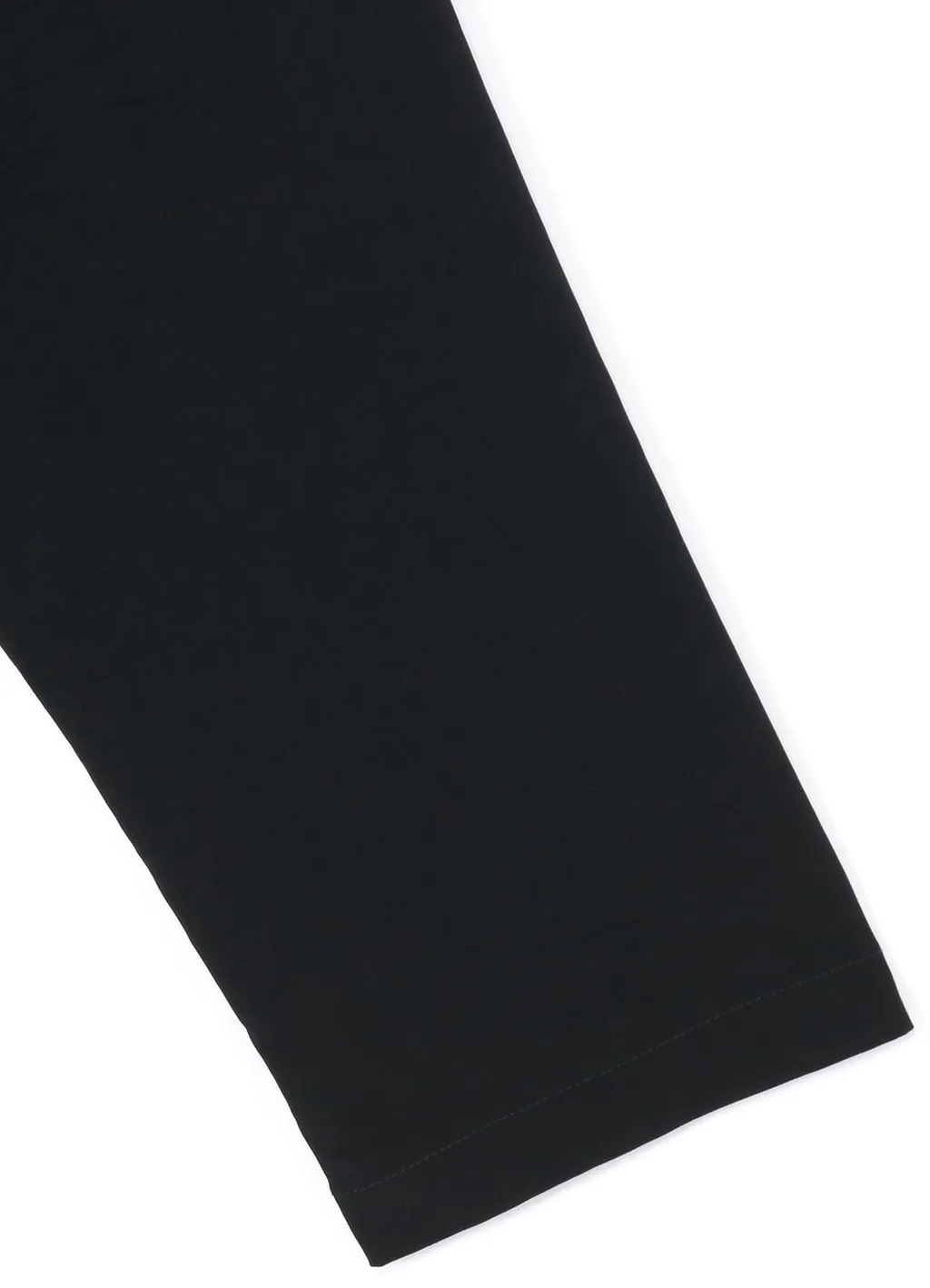 Silicon Jersey+ Crepe De Chine Front Double Flounce T-Shirt