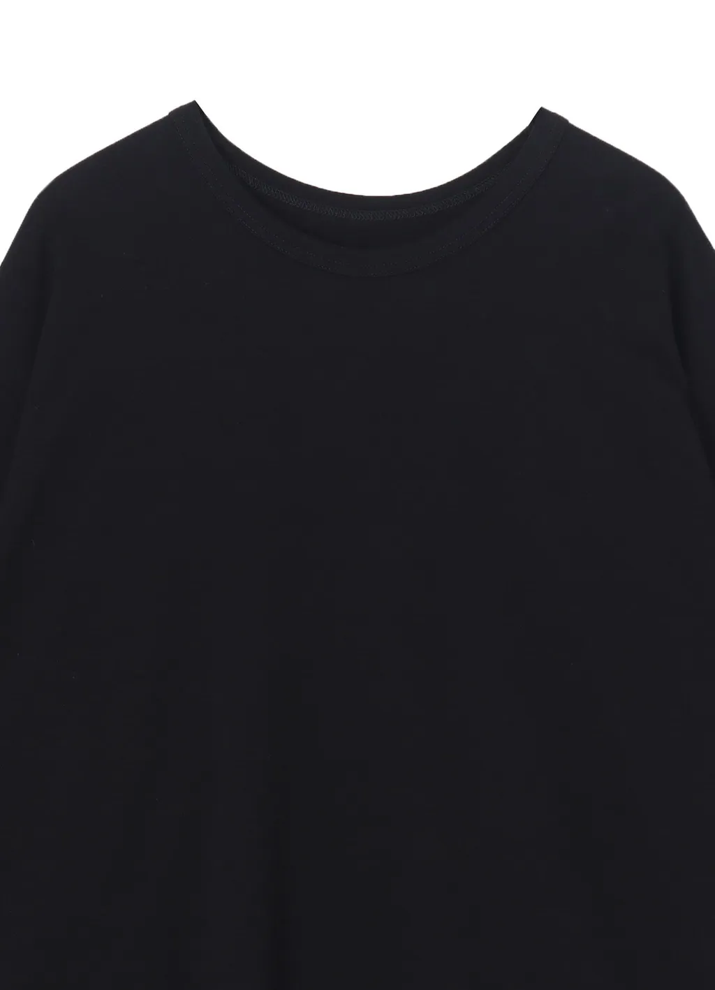 Cotton Jersey Hem Round Jumbo T-Shirt Short Sleeves