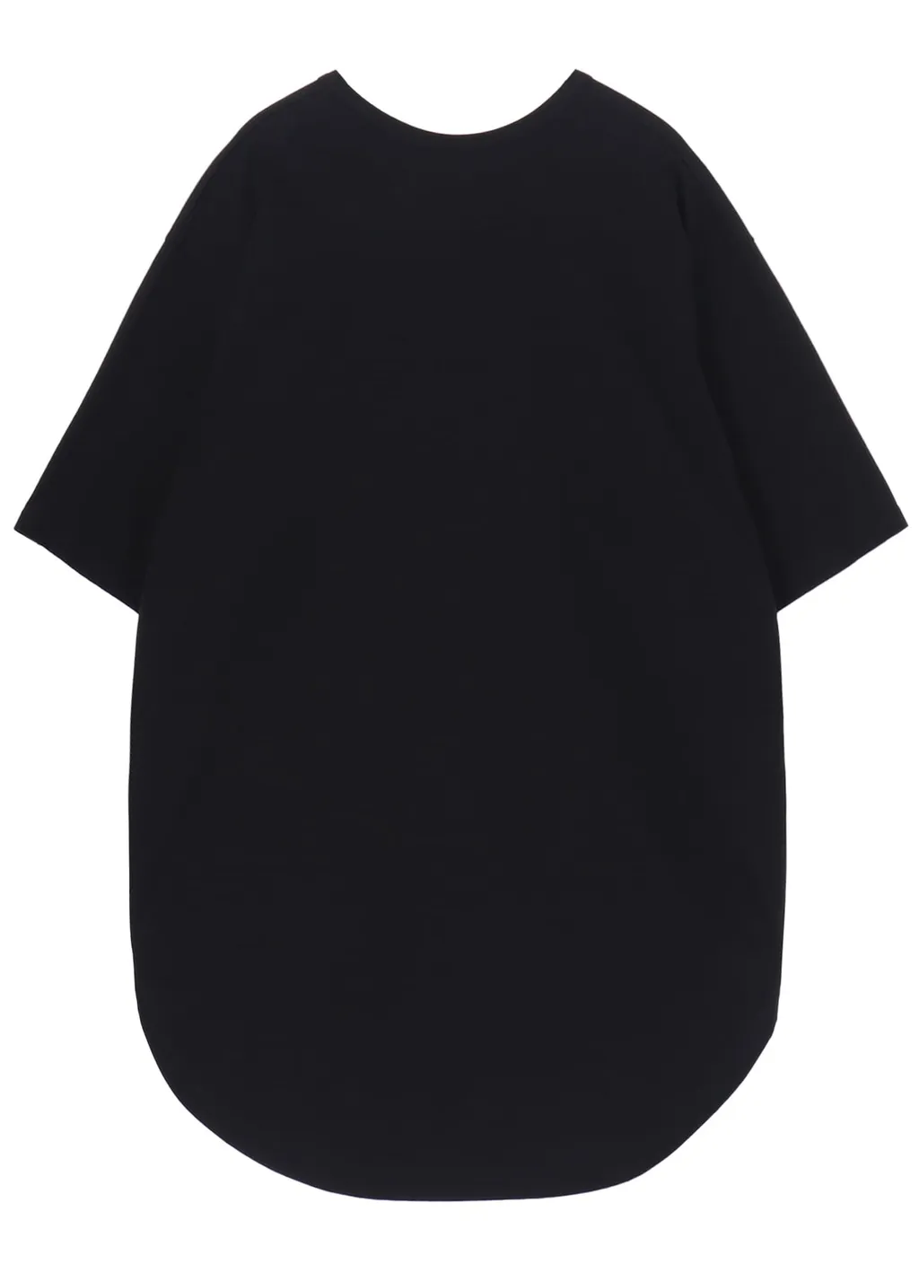 Cotton Jersey Hem Round Jumbo T-Shirt Short Sleeves