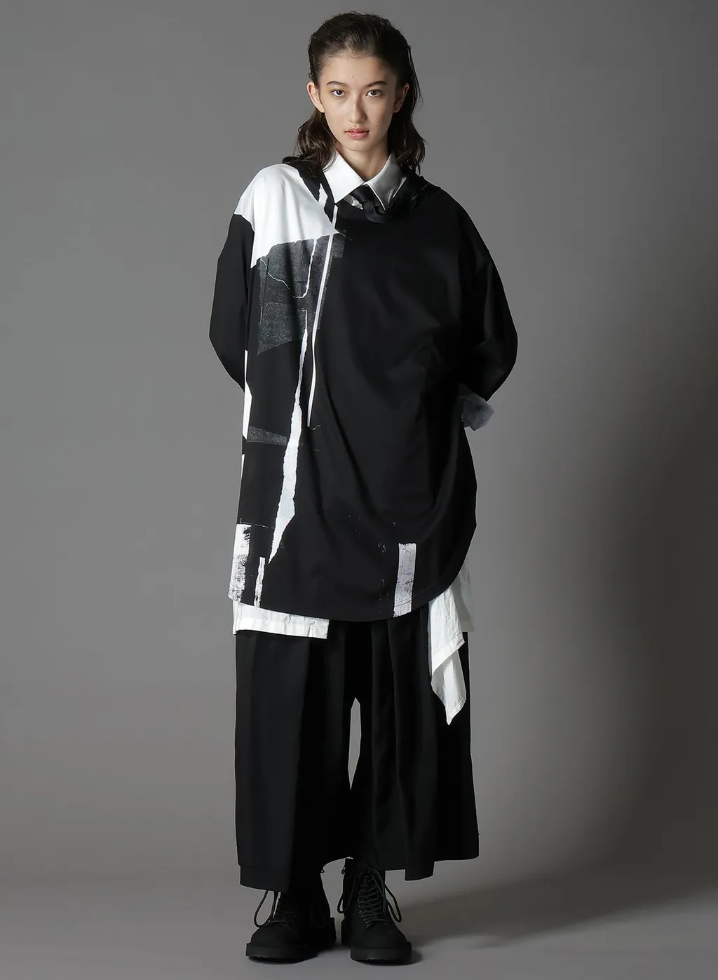 Wool Gabardine Gy Hakama Type1