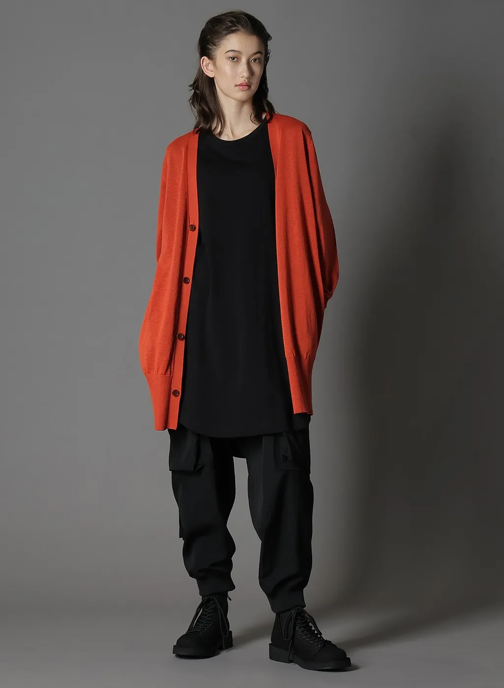 Wool Gabardine Standard Ribbed Hem Cargo
