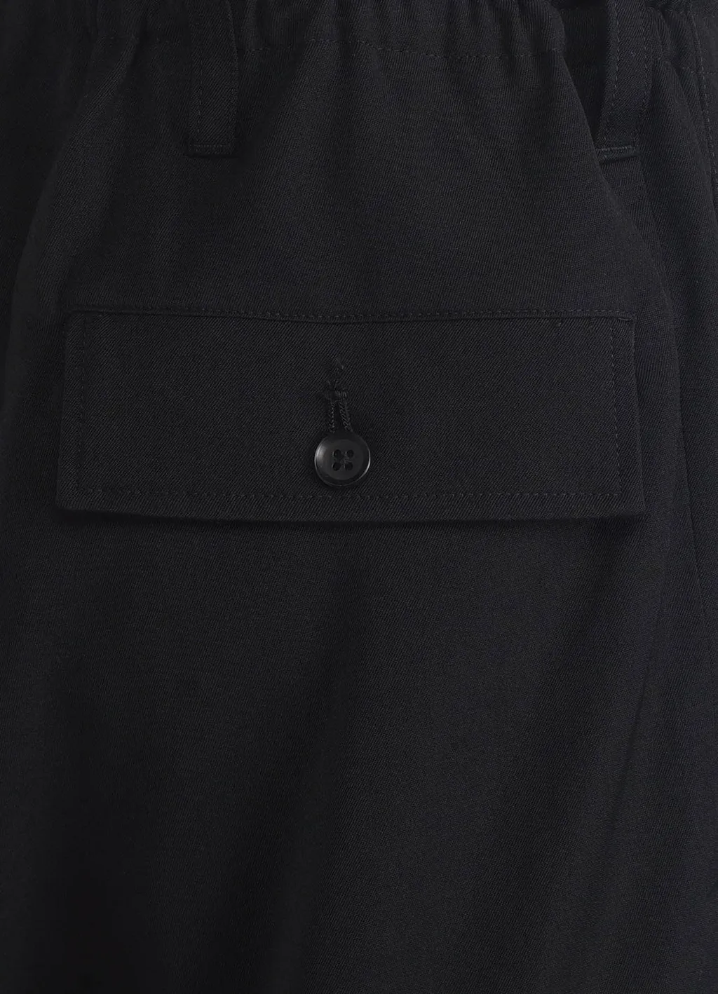 Wool Gabardine Standard Ribbed Hem Cargo