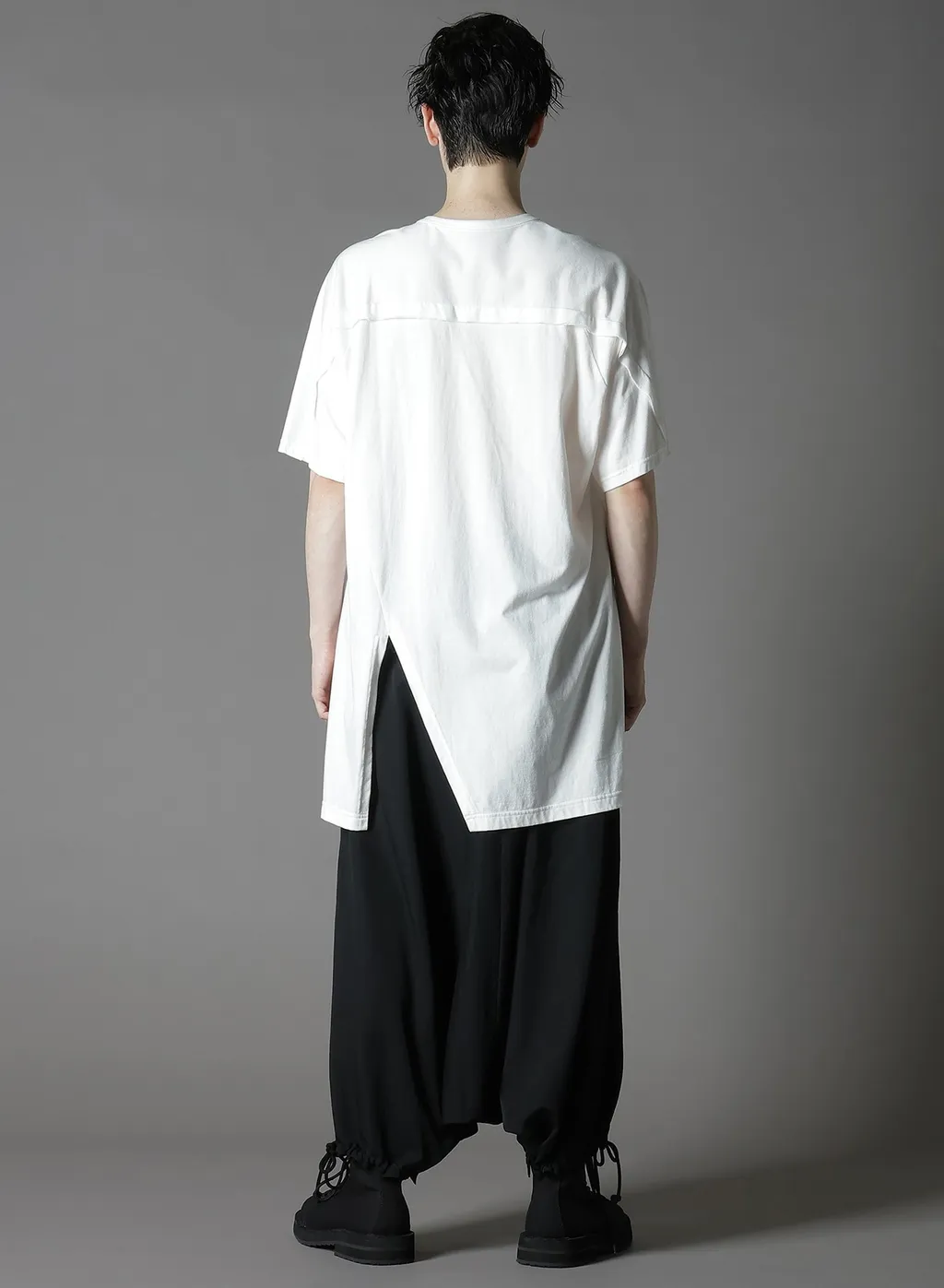 Cotton Jersey Front Raglan Slit T-Shirt Short Sleeves