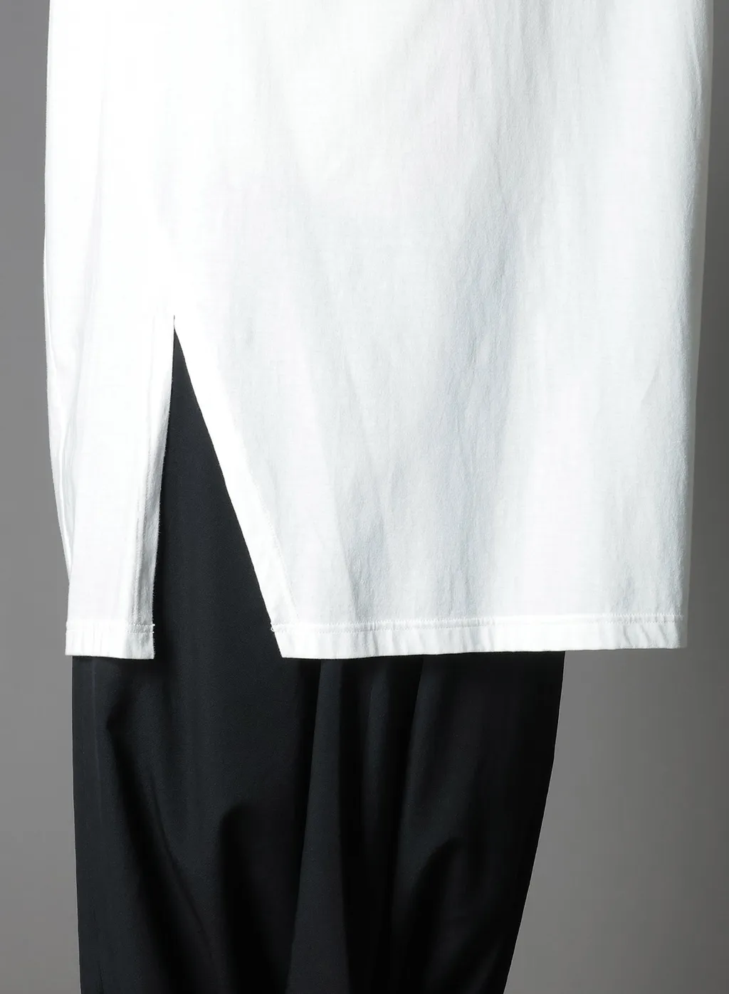 Cotton Jersey Front Raglan Slit T-Shirt Short Sleeves