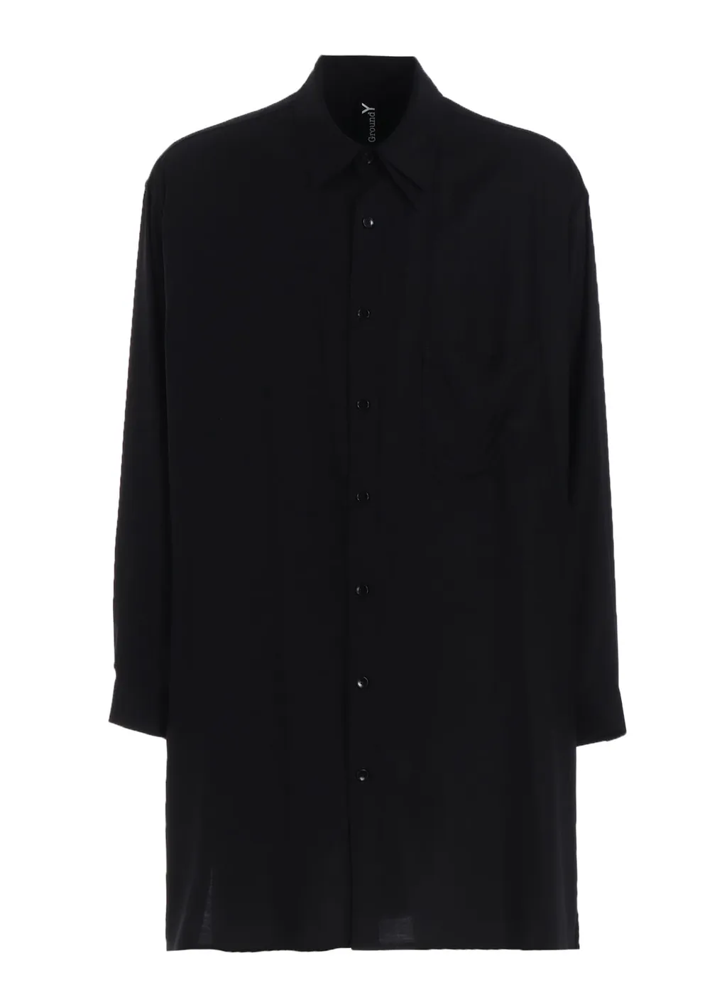 Rayon Twill Left Collar Double-Layered Shirt