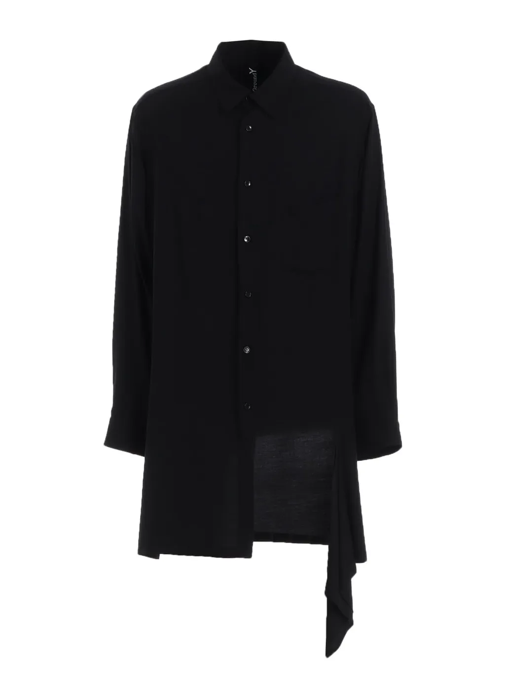 Rayon Twill Left Front Cut-Out Shirt