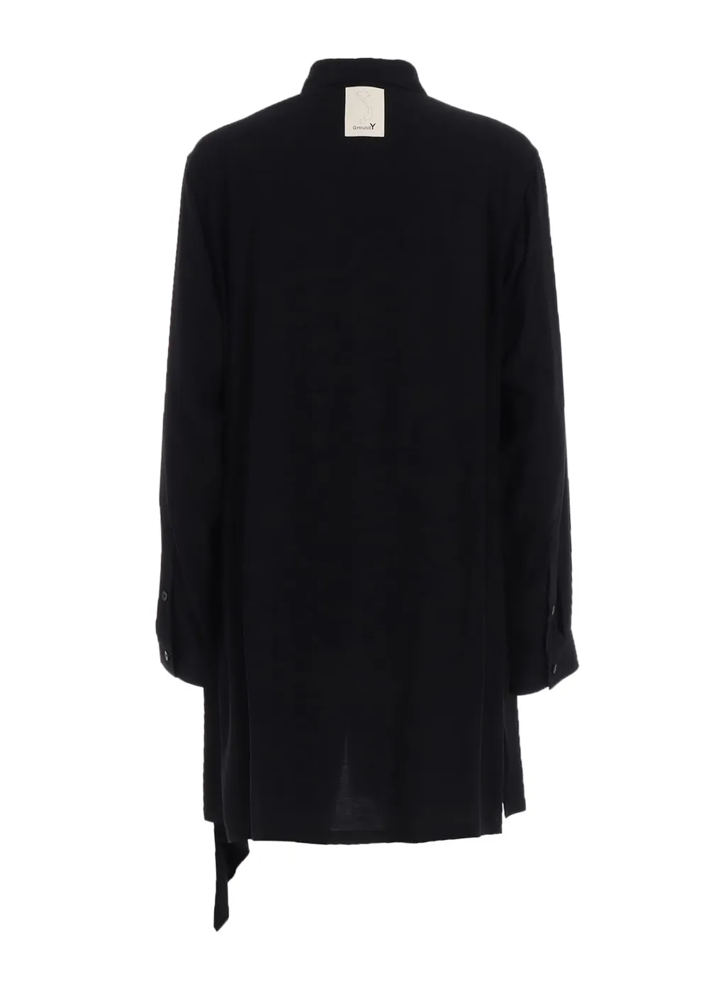 Rayon Twill Left Front Cut-Out Shirt