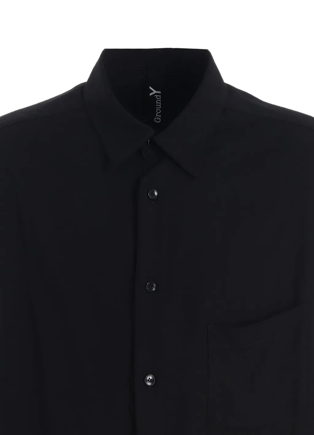 Rayon Twill Left Front Cut-Out Shirt