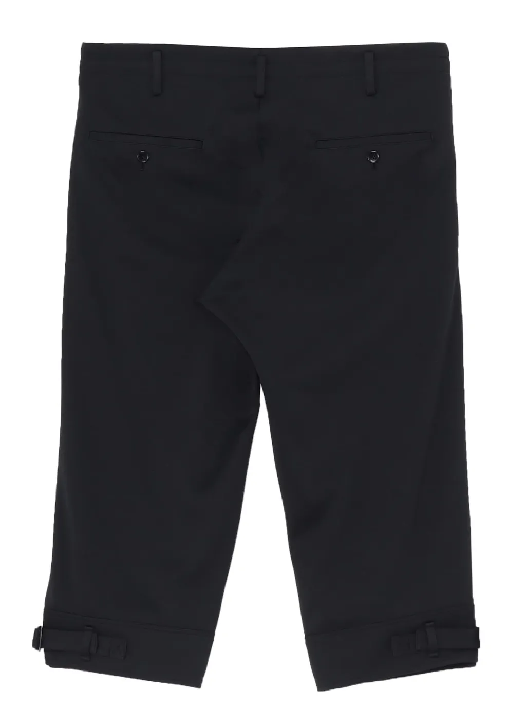 Polyester Smooth Hem Belt Pants