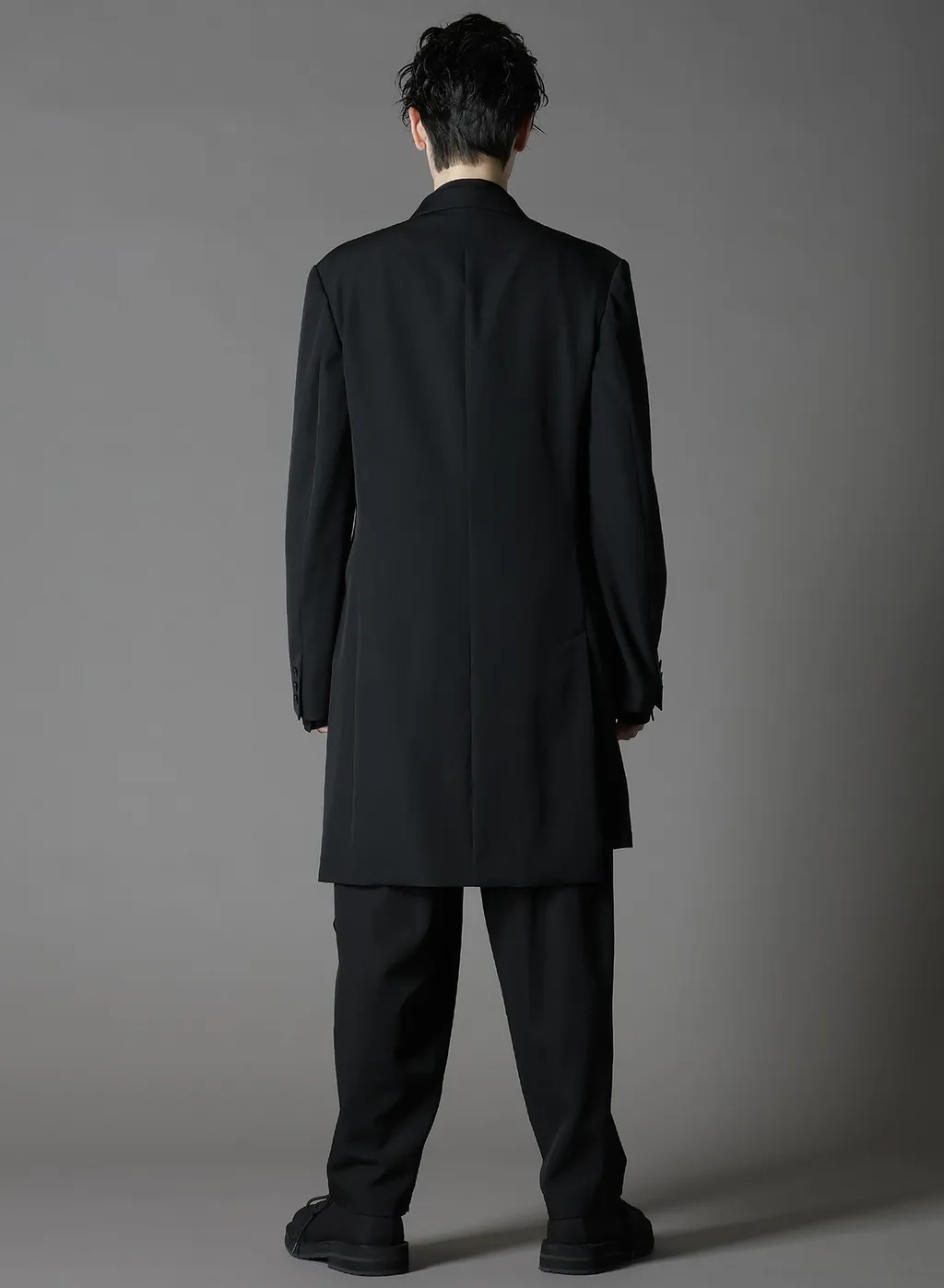 Wool Gabardine Asymmetrical Jacket