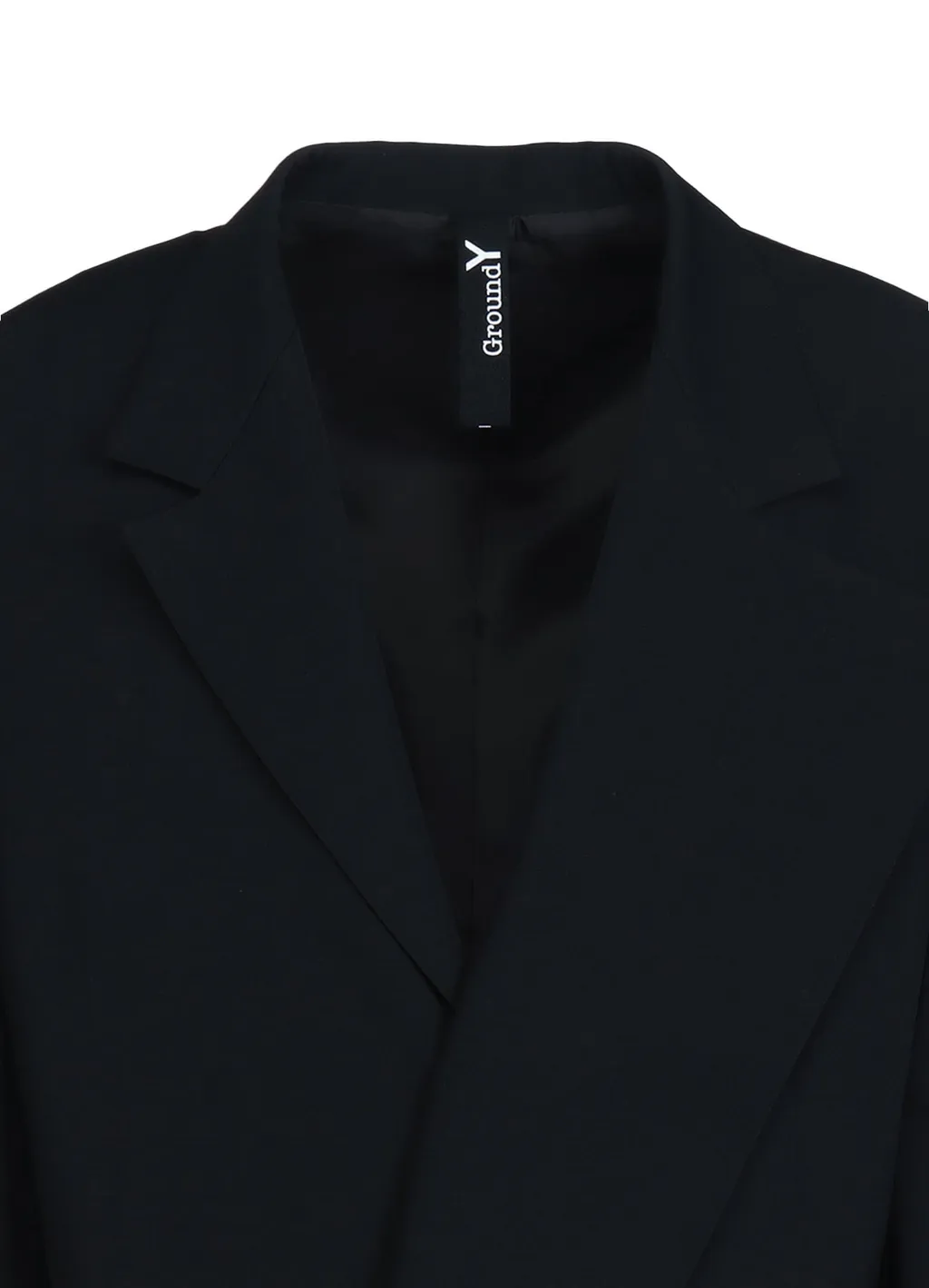 Wool Gabardine Asymmetrical Jacket