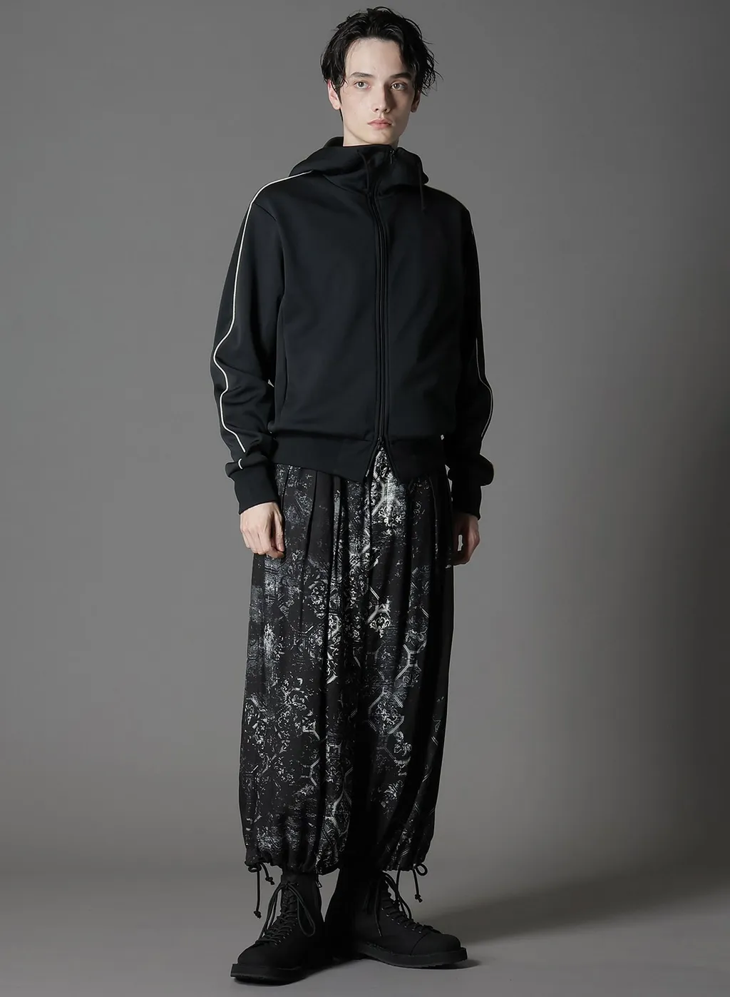 Polyester Smooth Hooded Track Jacket