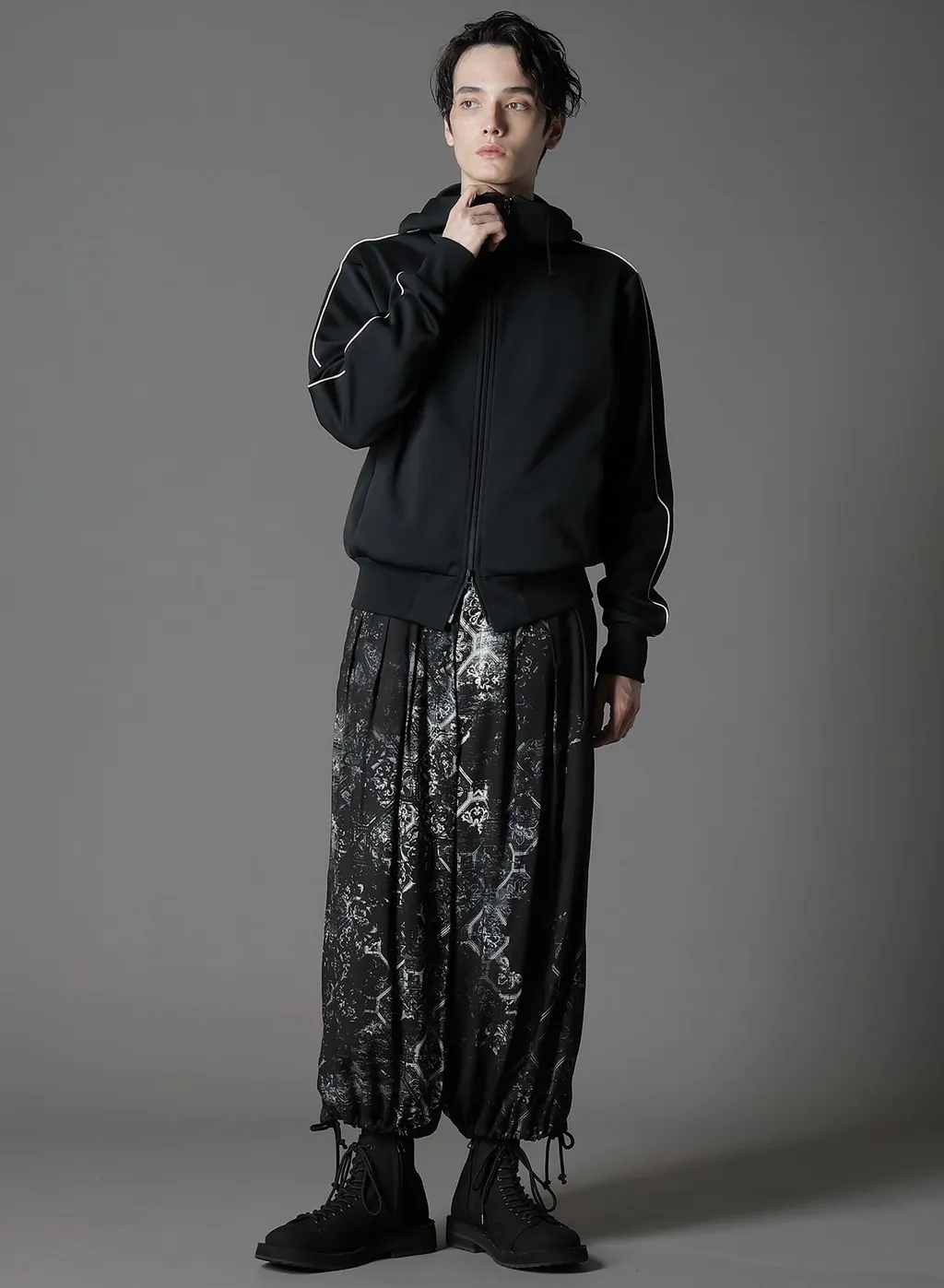 Polyester Smooth Hooded Track Jacket