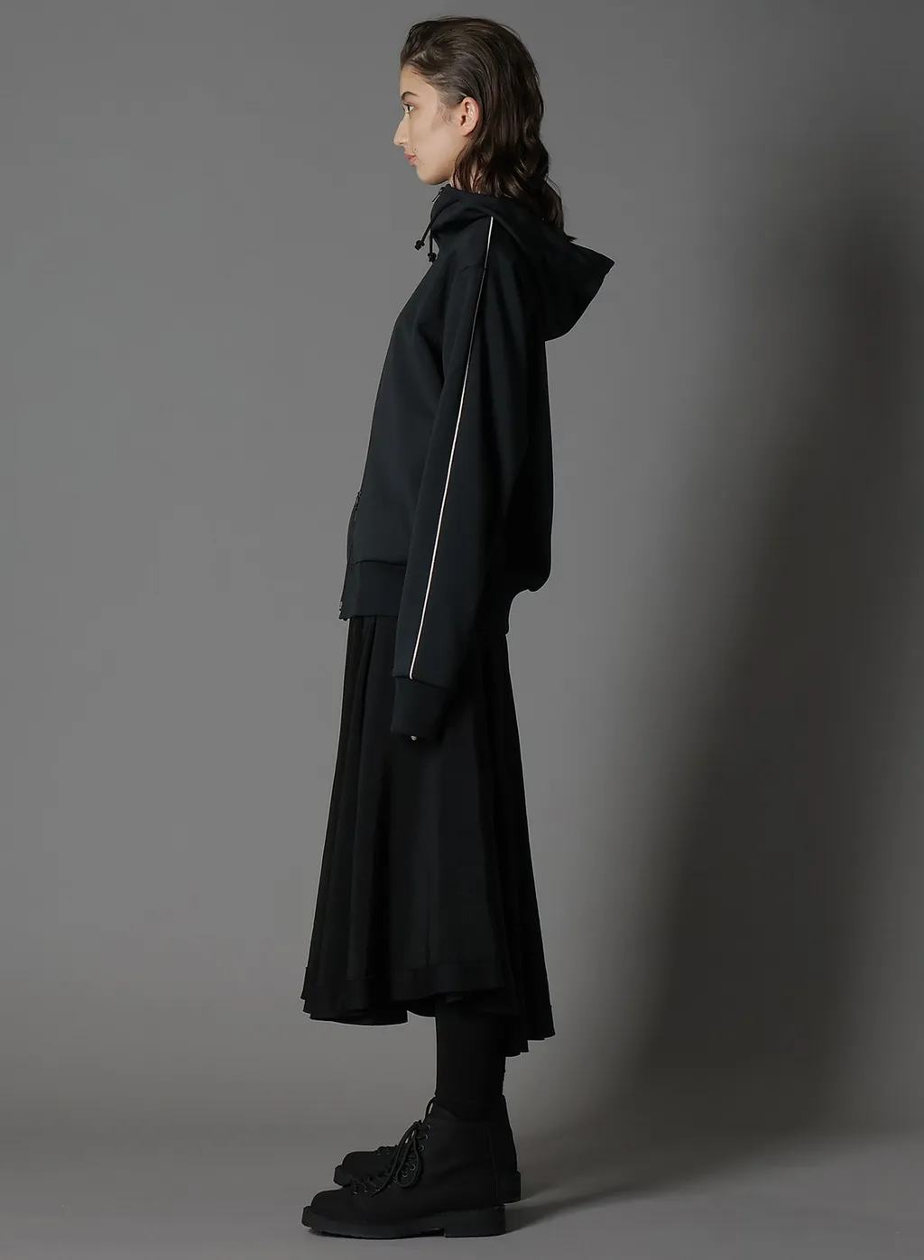 Polyester Smooth Hooded Track Jacket