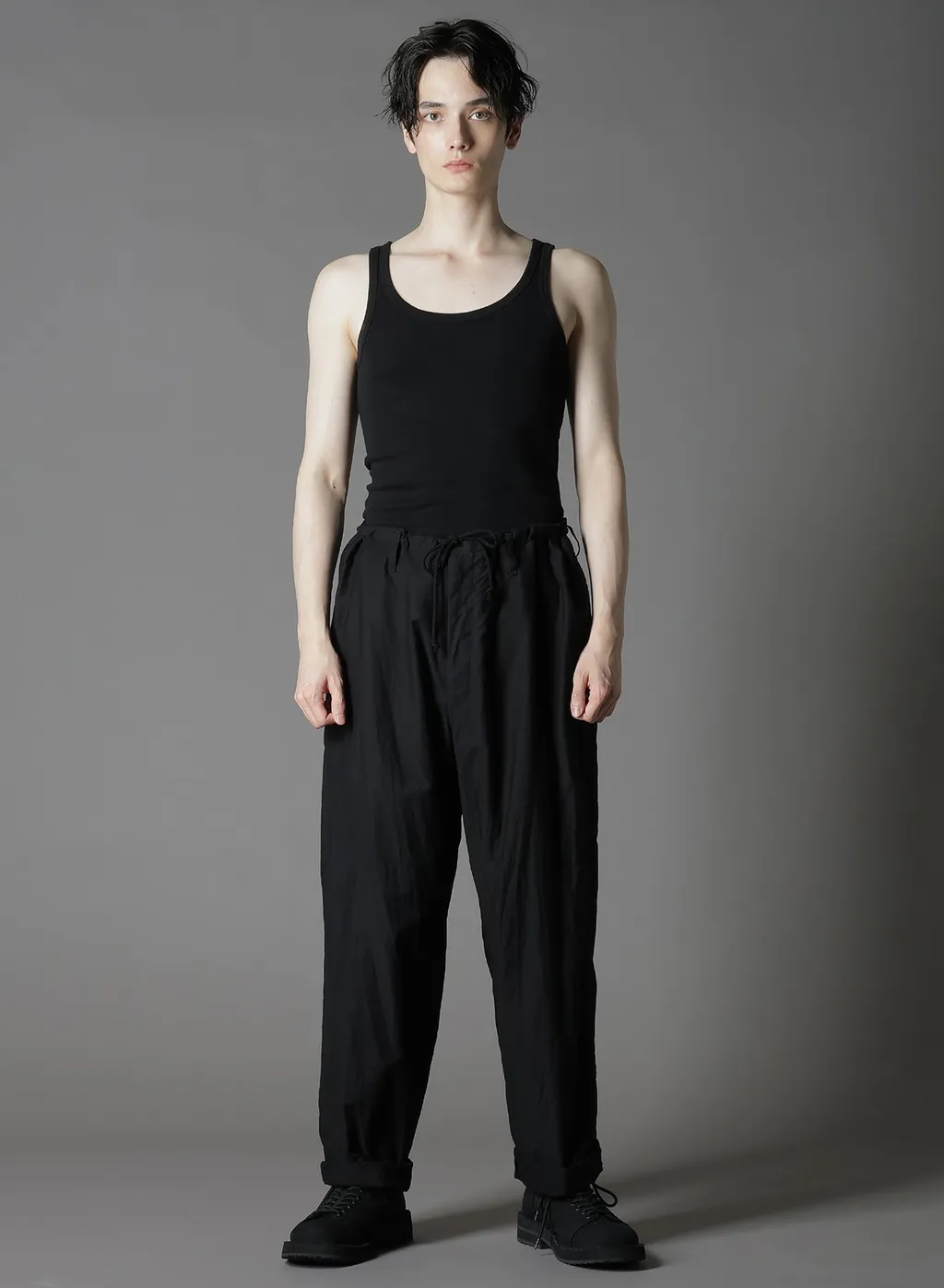 Cotton Twill Waist Drawstring Pants