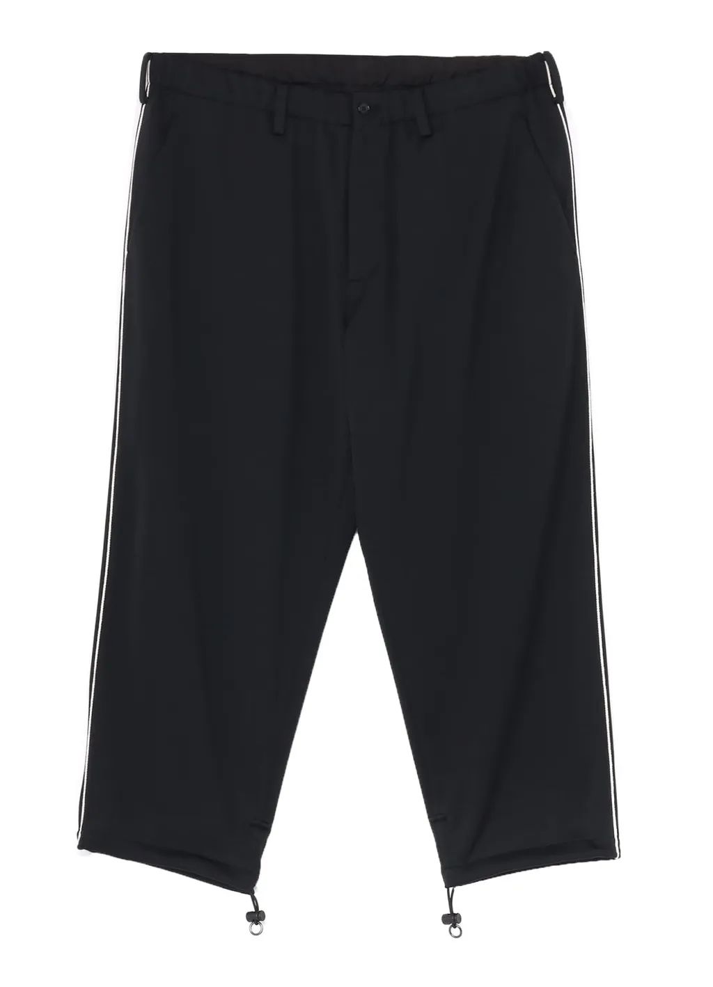 Polyester Smooth Piping Wide Pants