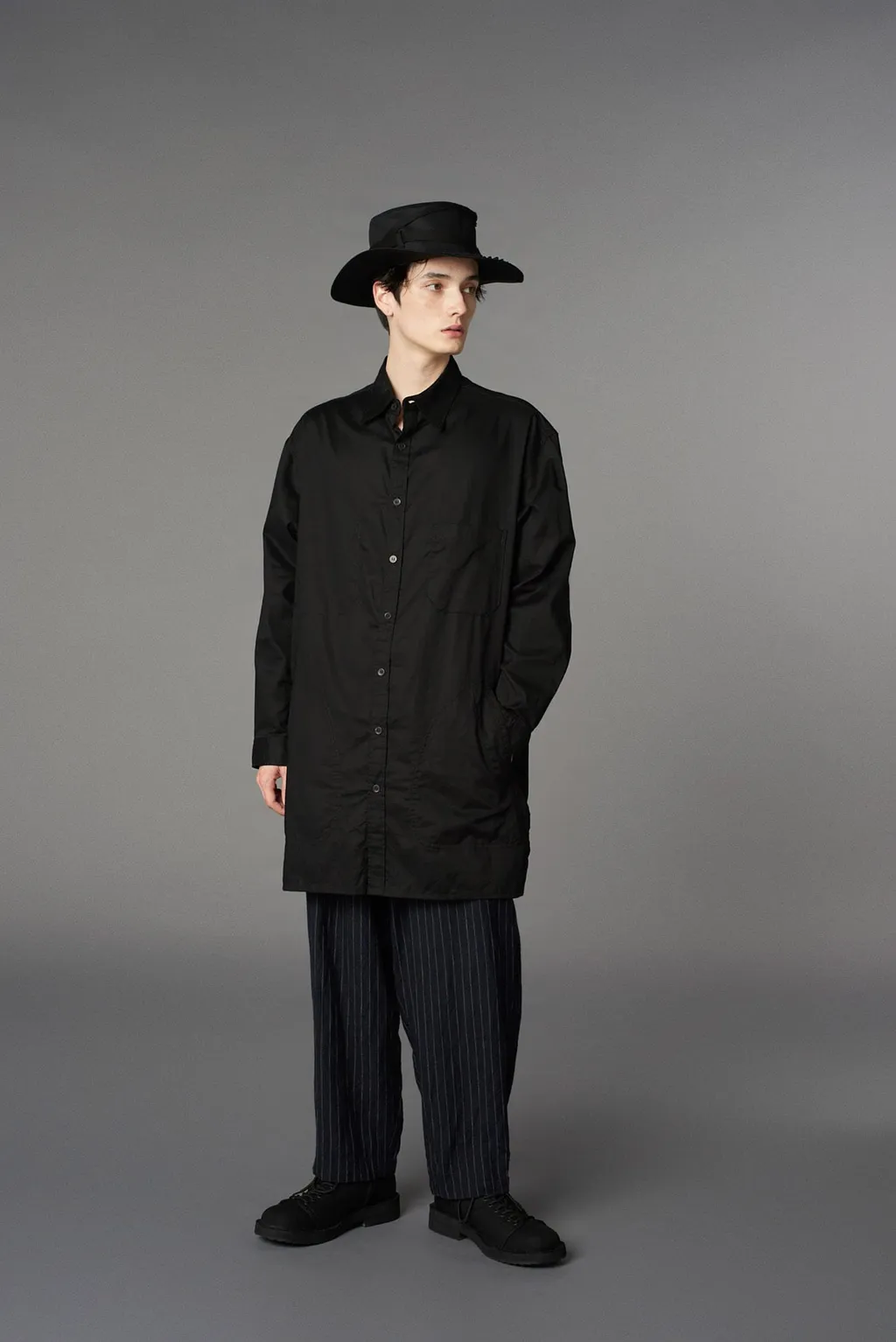 Light Cotton Twilll Wash Onc Long Shirt