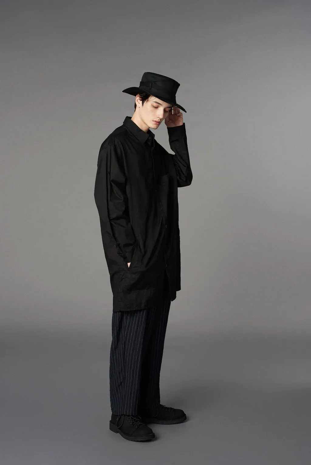 Light Cotton Twilll Wash Onc Long Shirt
