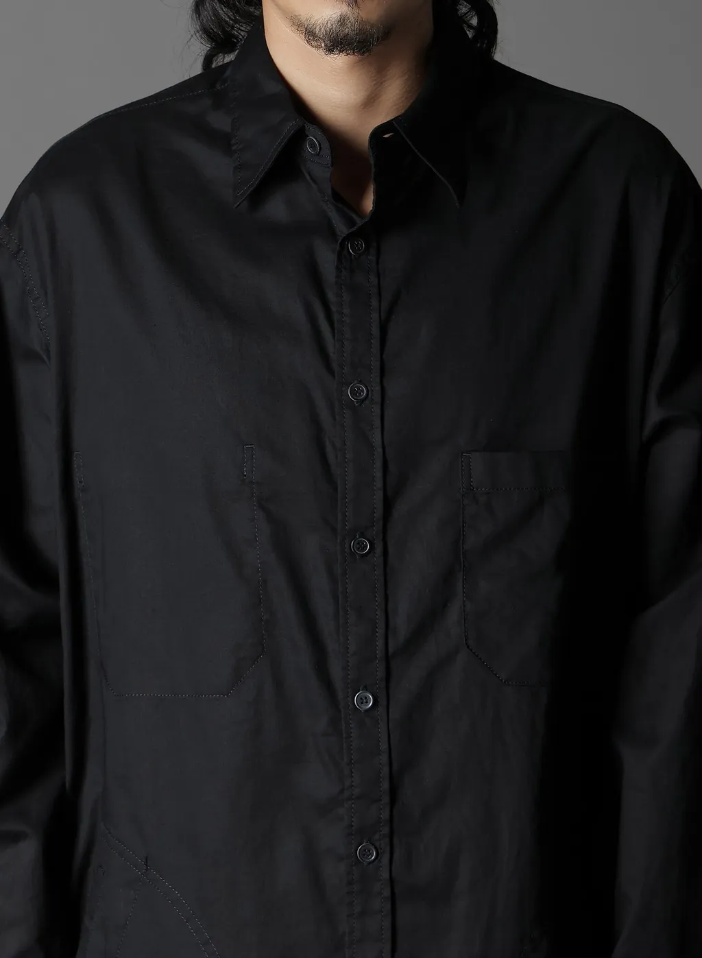 Light Cotton Twilll Wash Onc Long Shirt