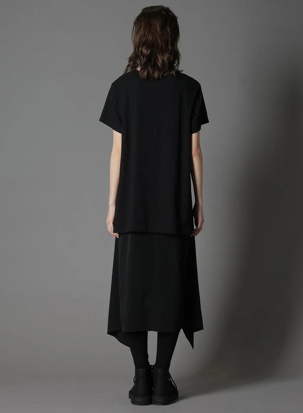Silicon Jersey+ Crepe De Chine Docking T-Dress
