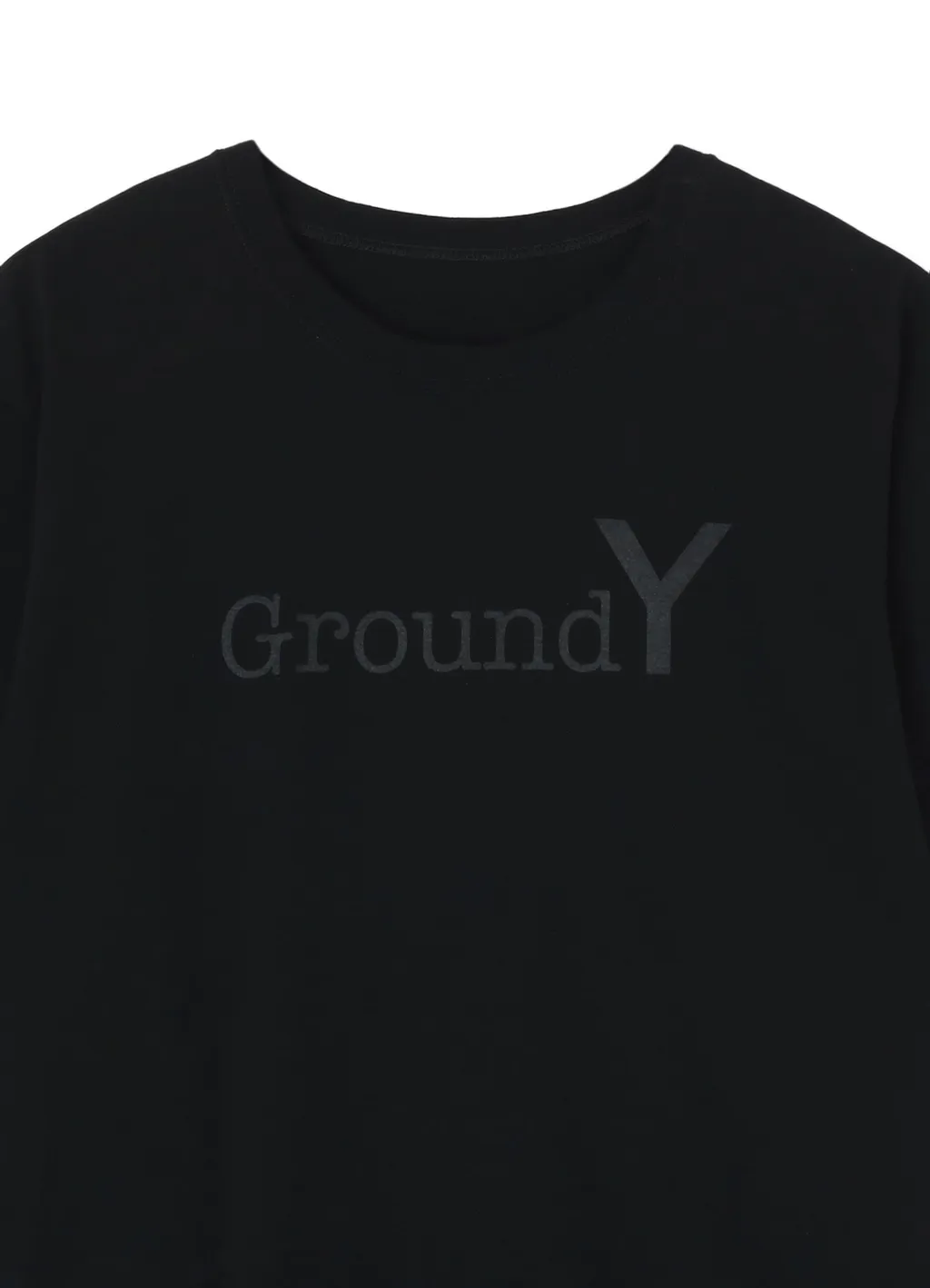 Black Ground Y Logo Graphic Print Standard T-Shirt