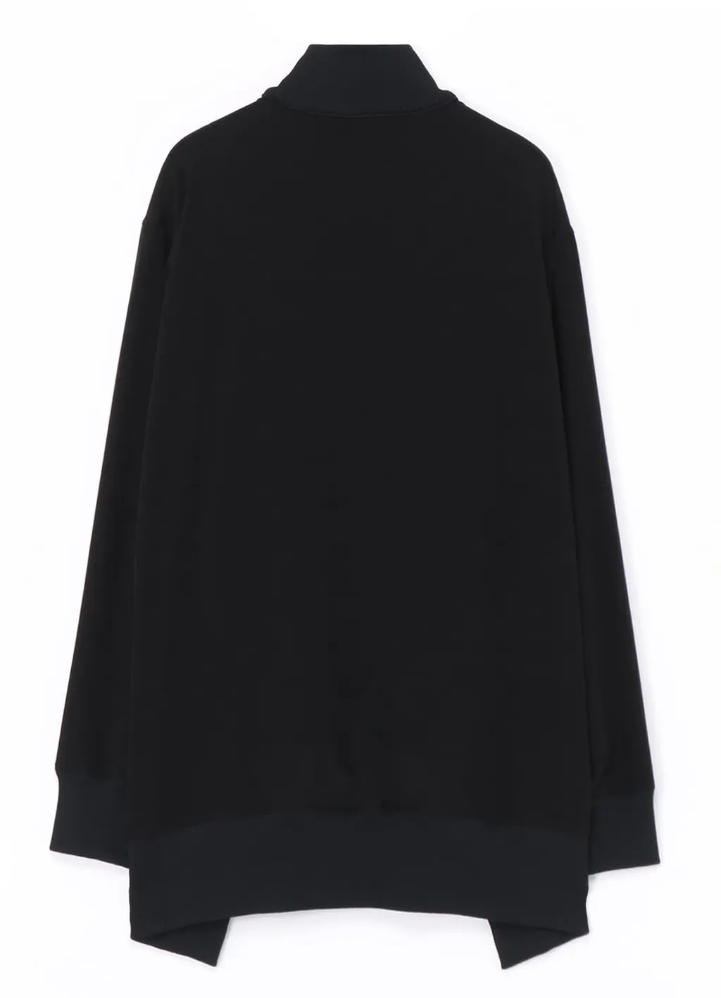 Crepe De Chine Curved Hemline Tracksuit Jacket