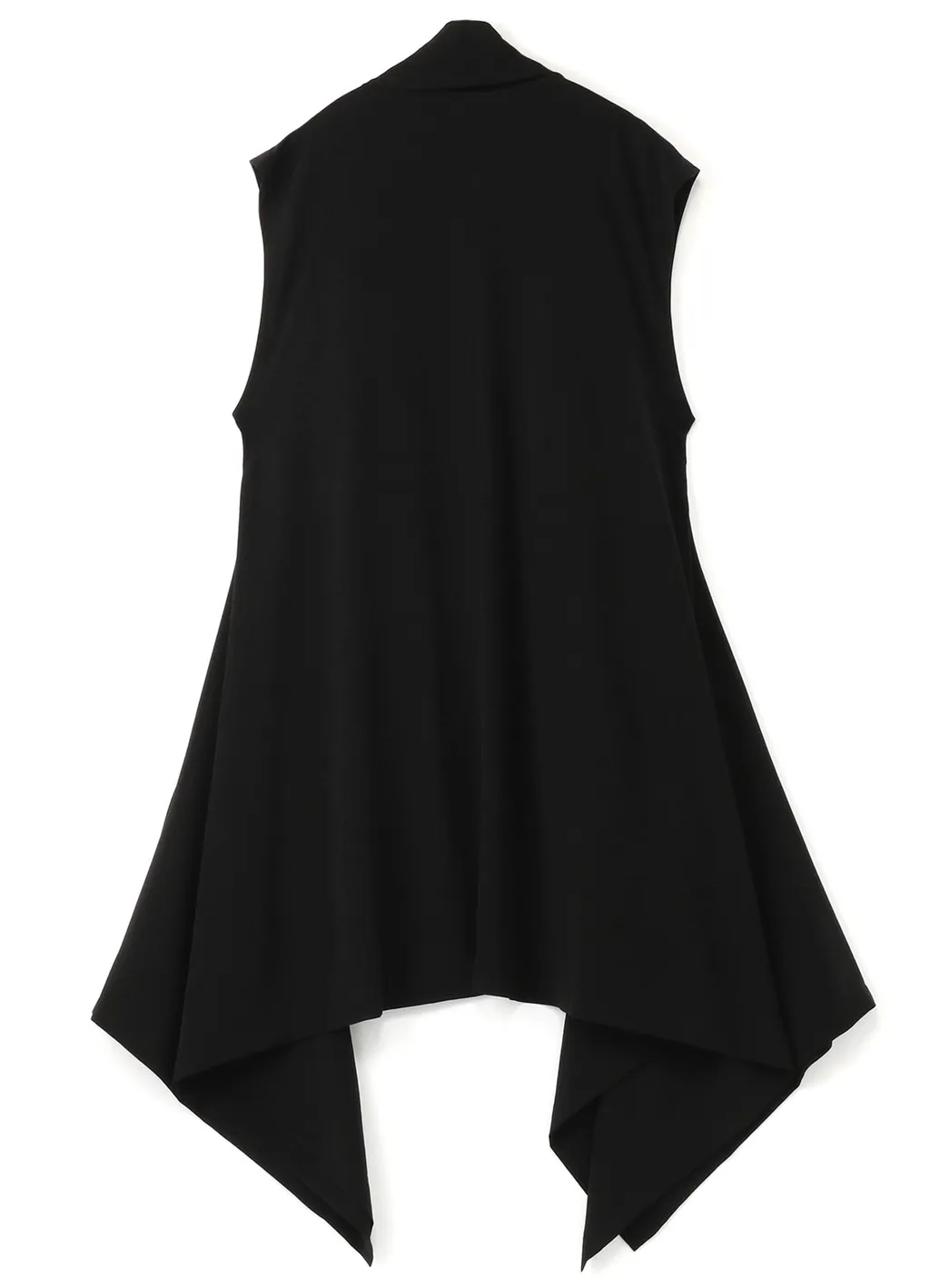 Crepe De Chine Decyne Side Fluttering Sleeveless Dress