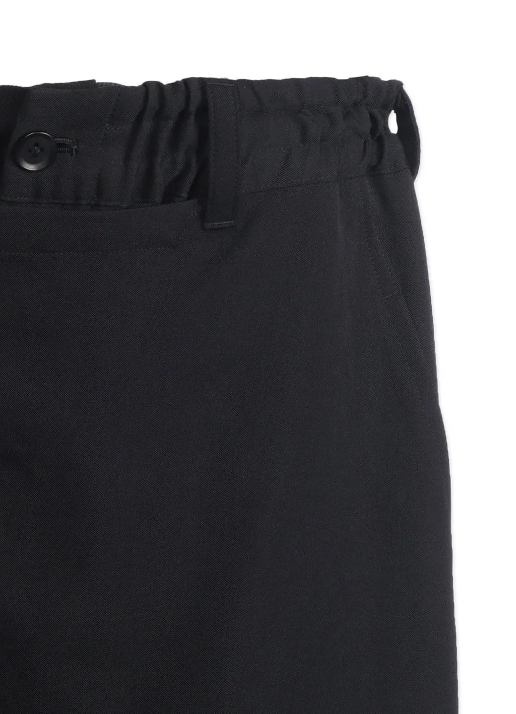 Wool Gabardine Standard Wrap Trousers