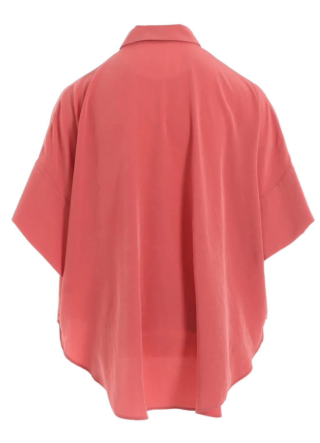 Ta/Pe Crepe De Chine Short Cuffs Blouse