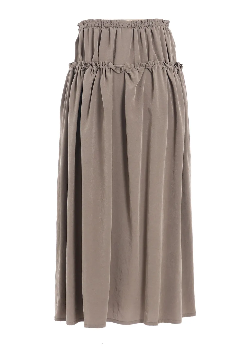 Ta/Pe Crepe De Chine Double Gathered Skirt
