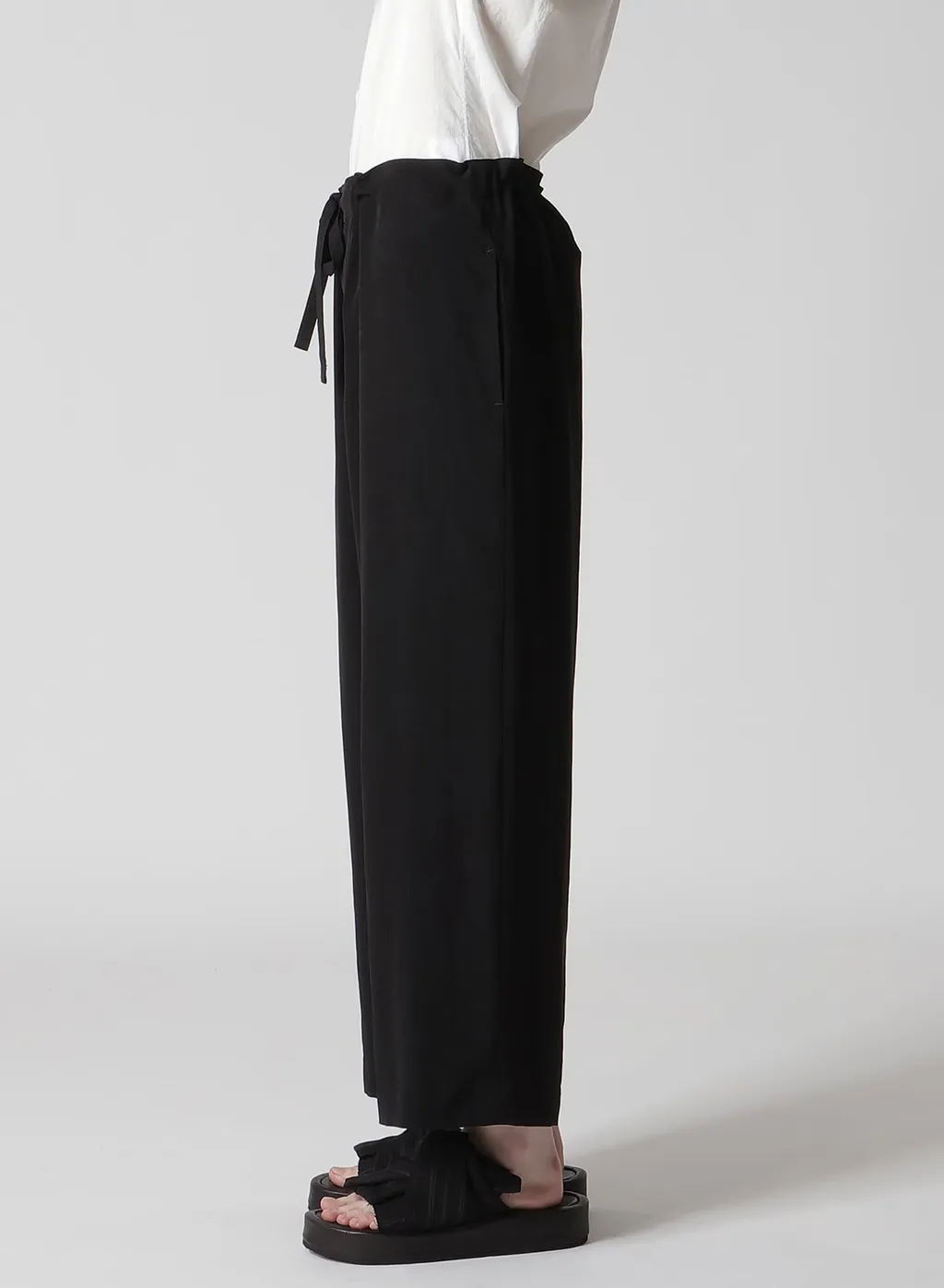 Ta/Pe Crepe De Chine String Straight Pants