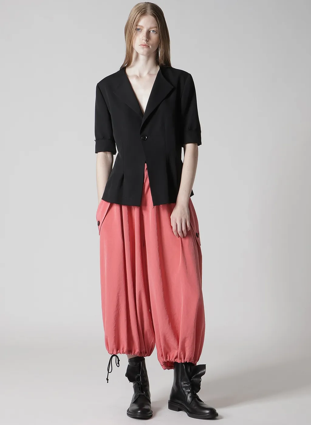 Ta/Pe Crepe De Chine Elastic Waist Pants