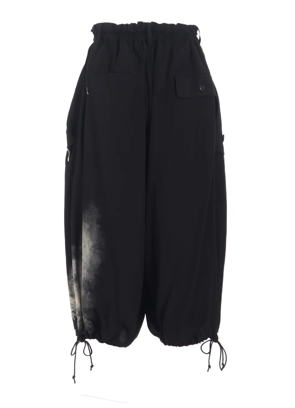 Cupro Dungaree Print Elastic-Waist Pants Y
