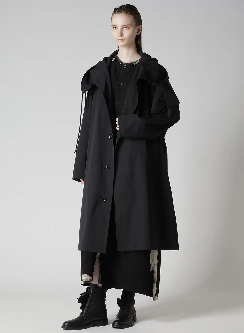 Pe Twill Water Repellent Hoodied Coat