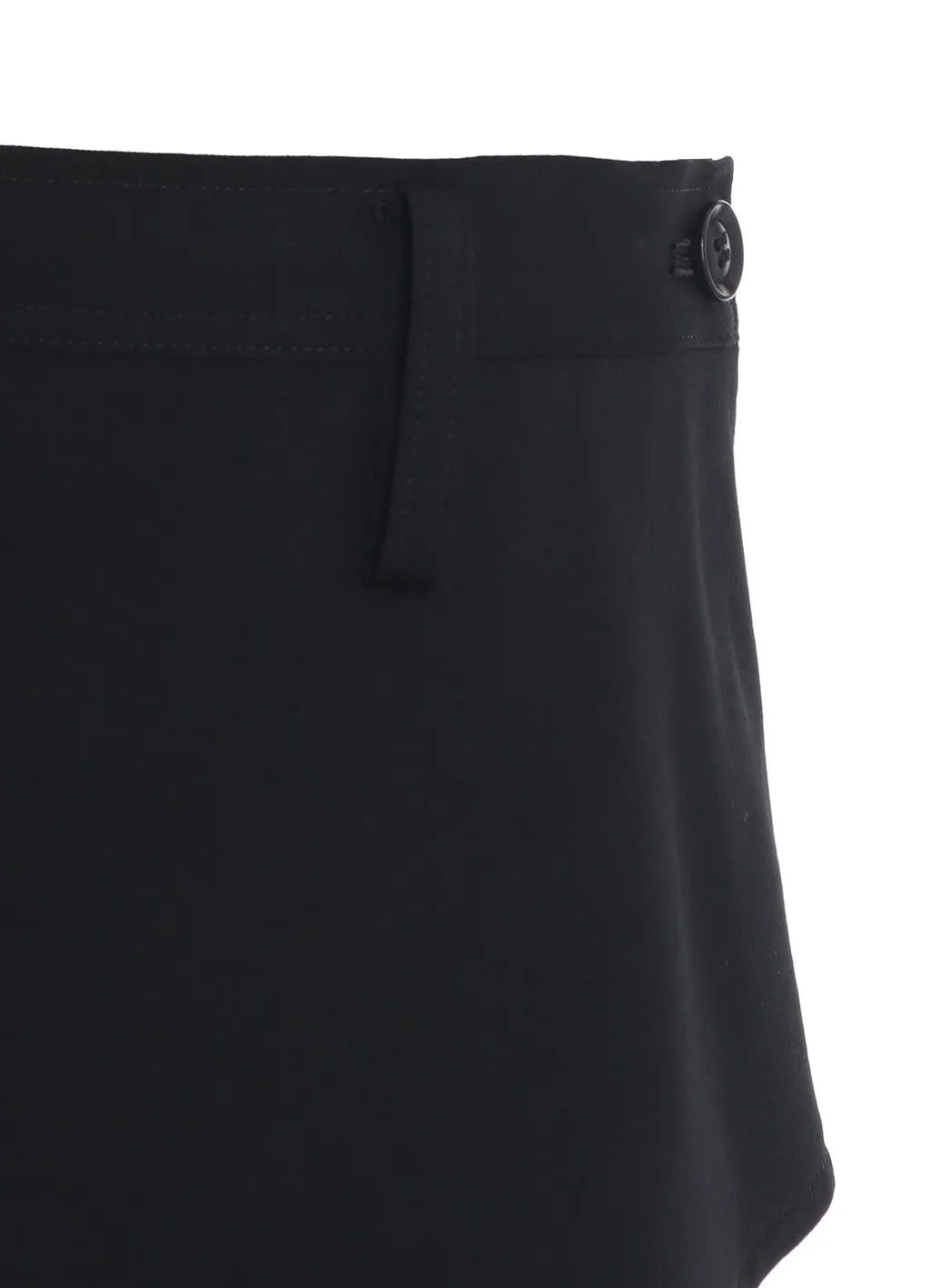 Wool Gabardine Y Big Flap Skirt