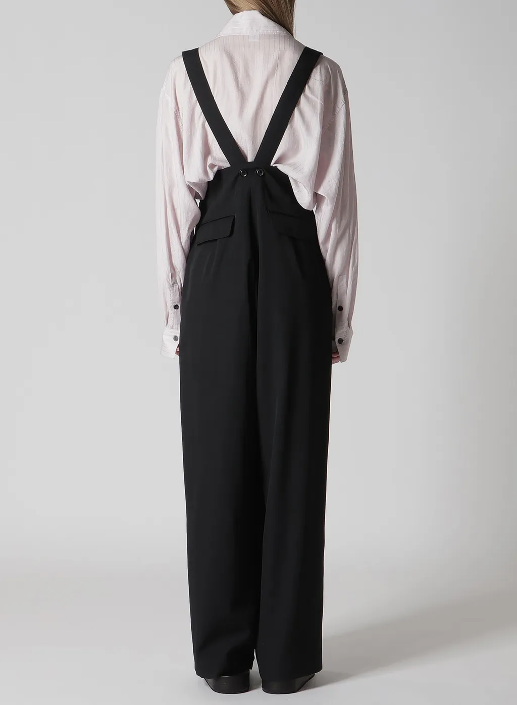 Wool Gabardine Suspender Pants