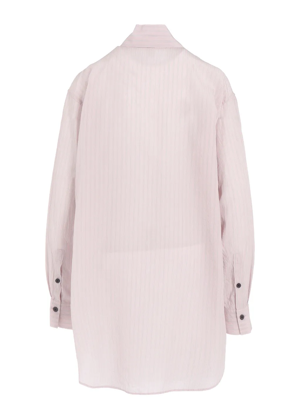 Cellulose Stripe Square-Collar Shirt