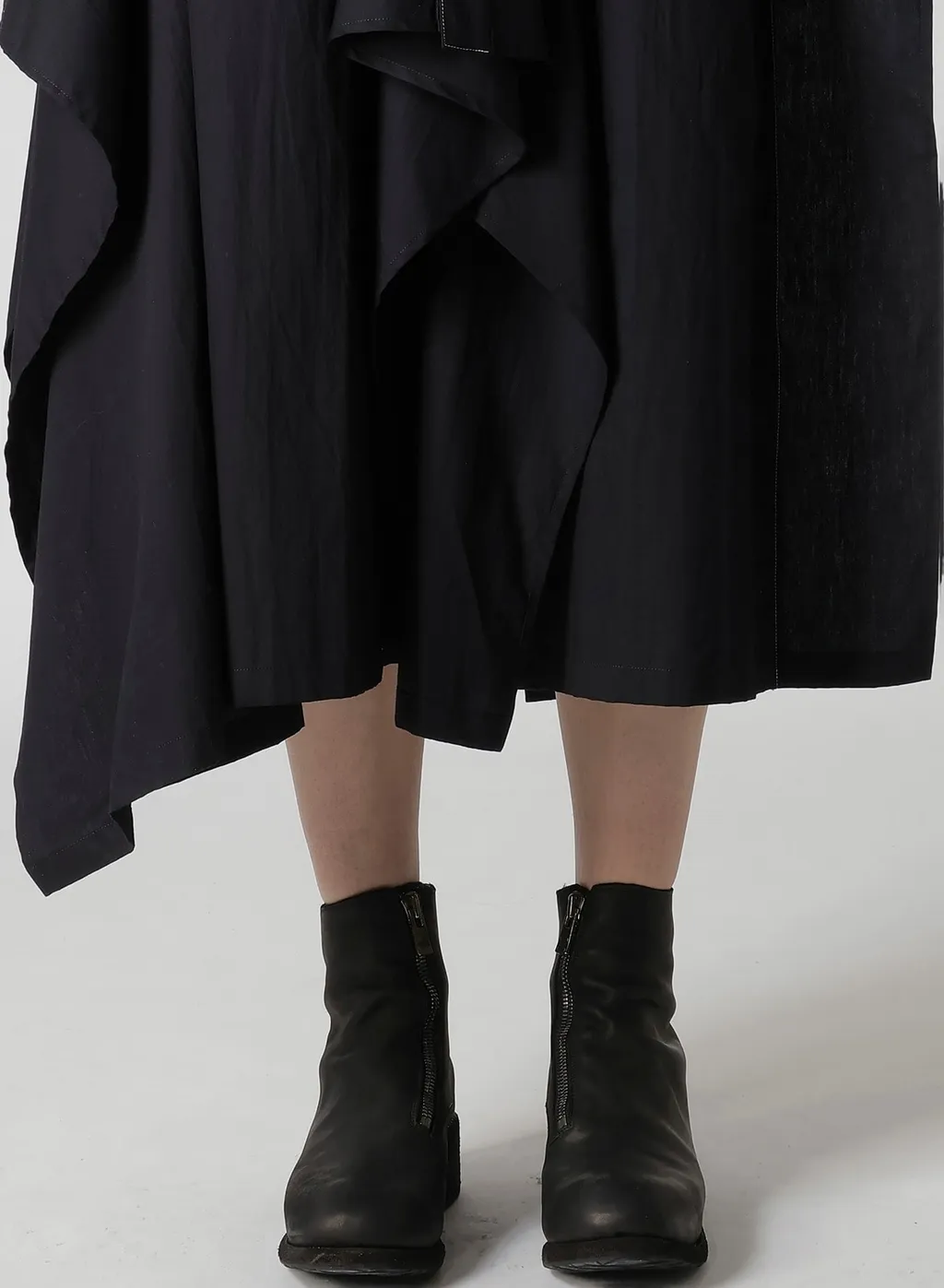Cotton Broad Draped Shirt Dress