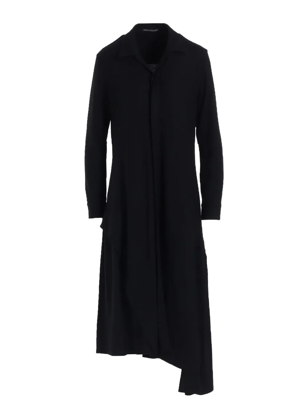 Washable Wool O Collar Shirt Dress