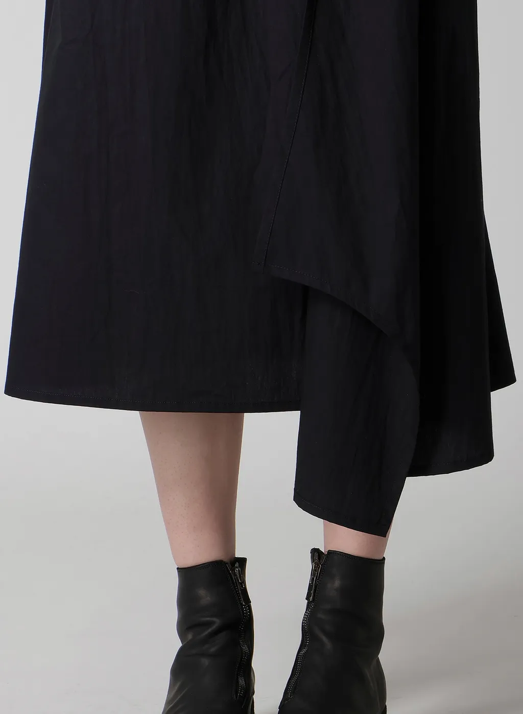 Cotton Broad Draped Neck Dress