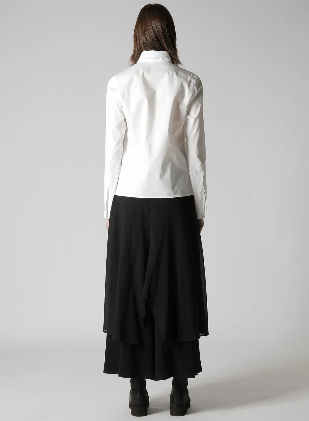 Cotton Broad R Front Pintuck Blouse
